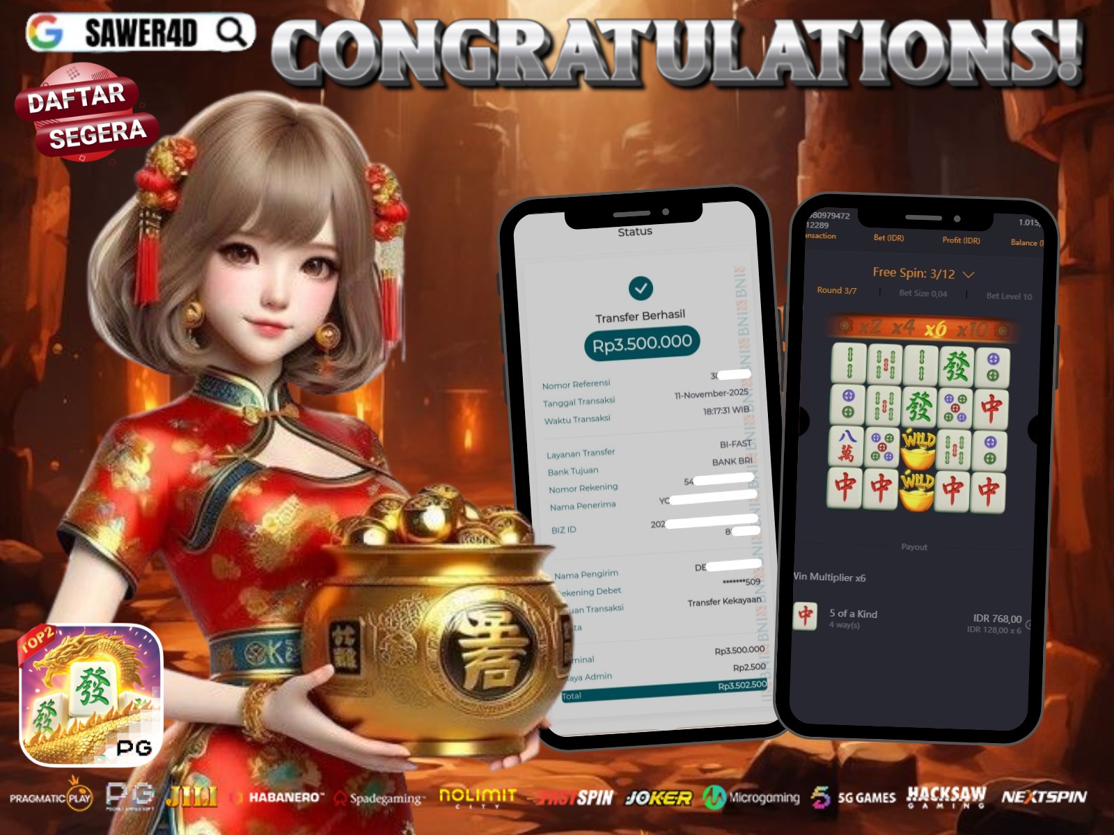 MAHJONG WAYS MELEDAK BRO!