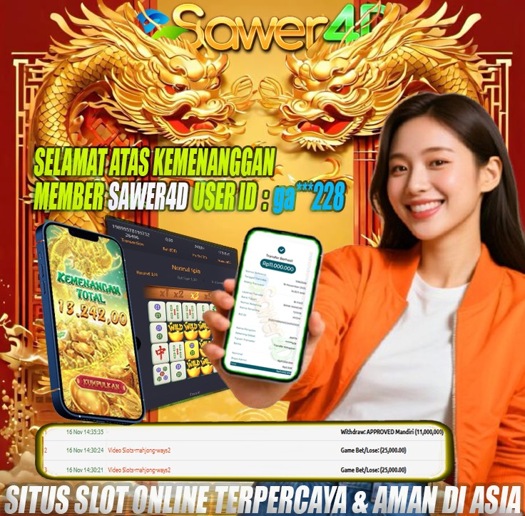 Selamat kepada member kami yang kembali berhasil membawa pulang kemenangan besar di Mahjong Ways!