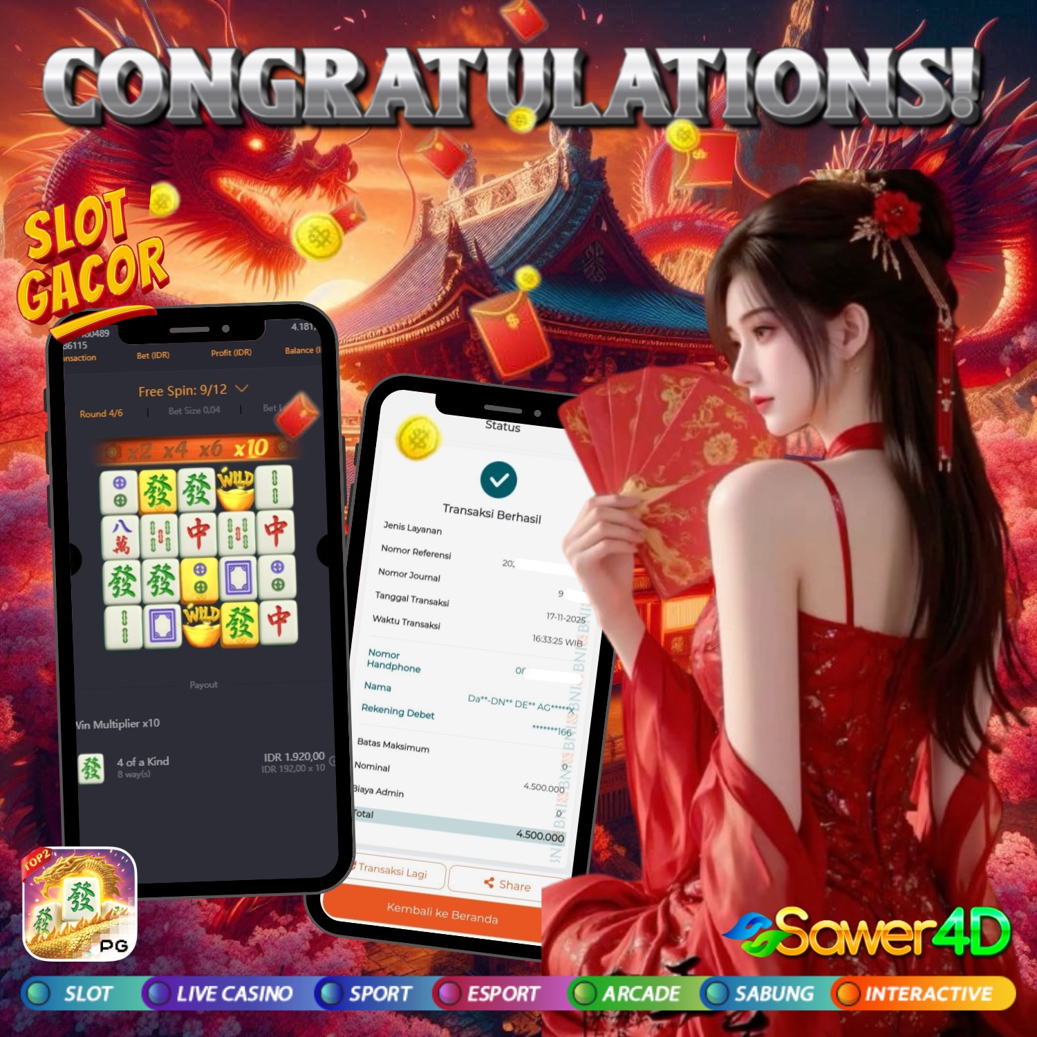 Gak ada bosen nya broo mahjongways selalu memberikan kenikmatan kepada setiap pemain tanpa pandang buluu!!