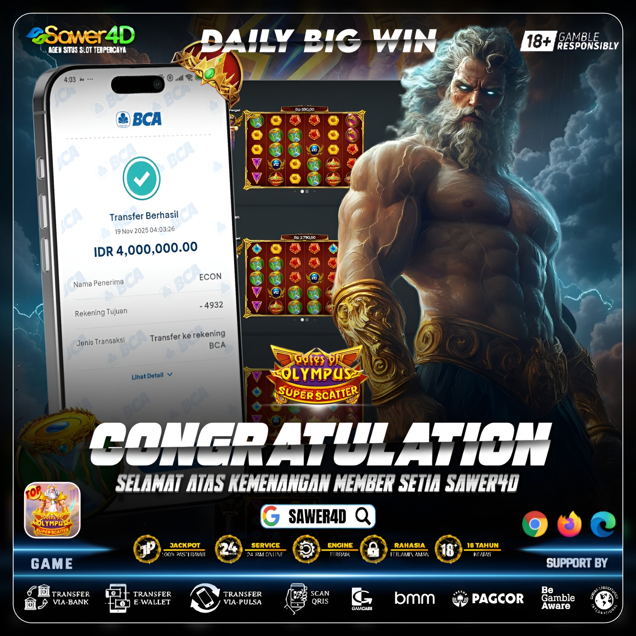 ⚡ “Super Scatter mengguncang langit! Petirnya turun deras, kemenangan langsung ngeblast tanpa ampun!”
