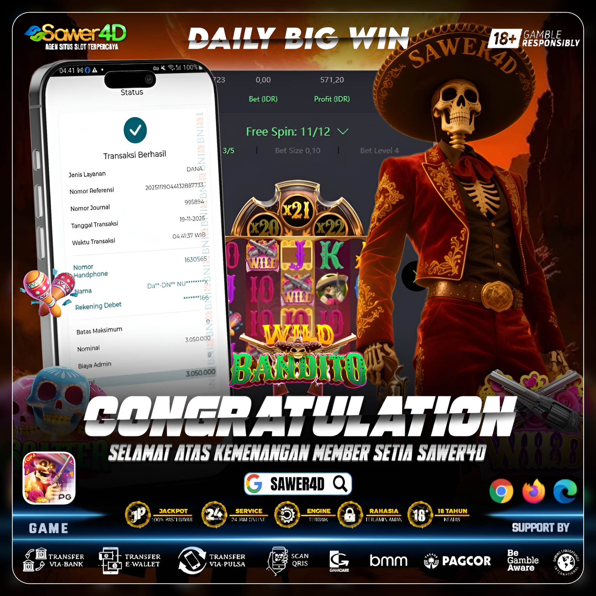 💣 “Satu tembakan, satu ledakan! Wild Bandito ngasih kemenangan yang bikin layar panas!”