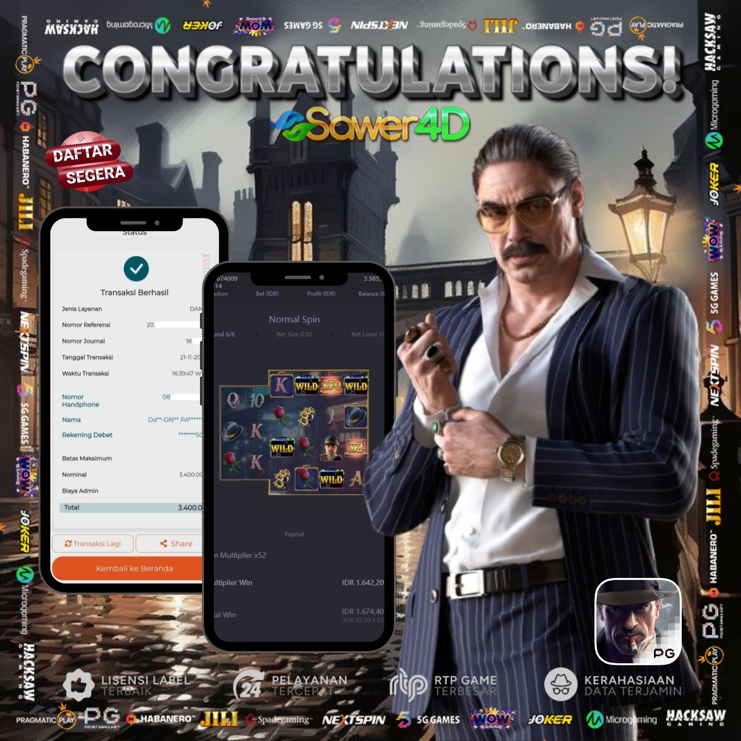 Selamat atas kemenangan sensasional di Mafia Mayhem PG Soft! 🎰💥