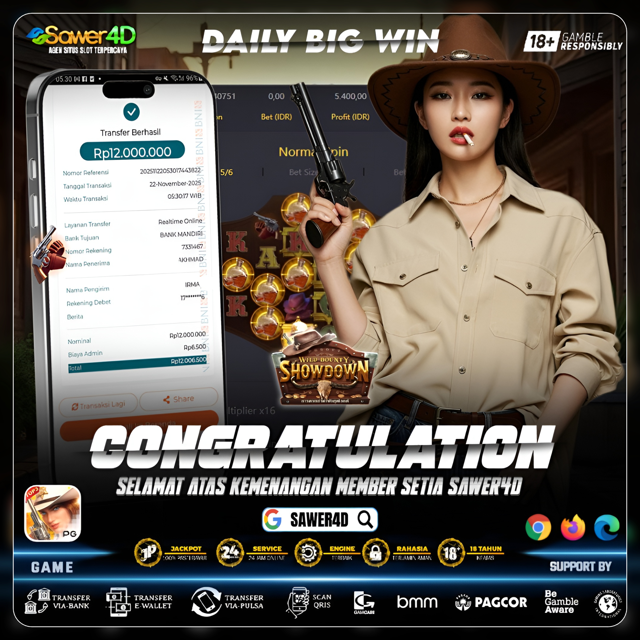 “Wild Bounty Showdown meledak! Satu tembakan, kemenangan lewat batas!”
