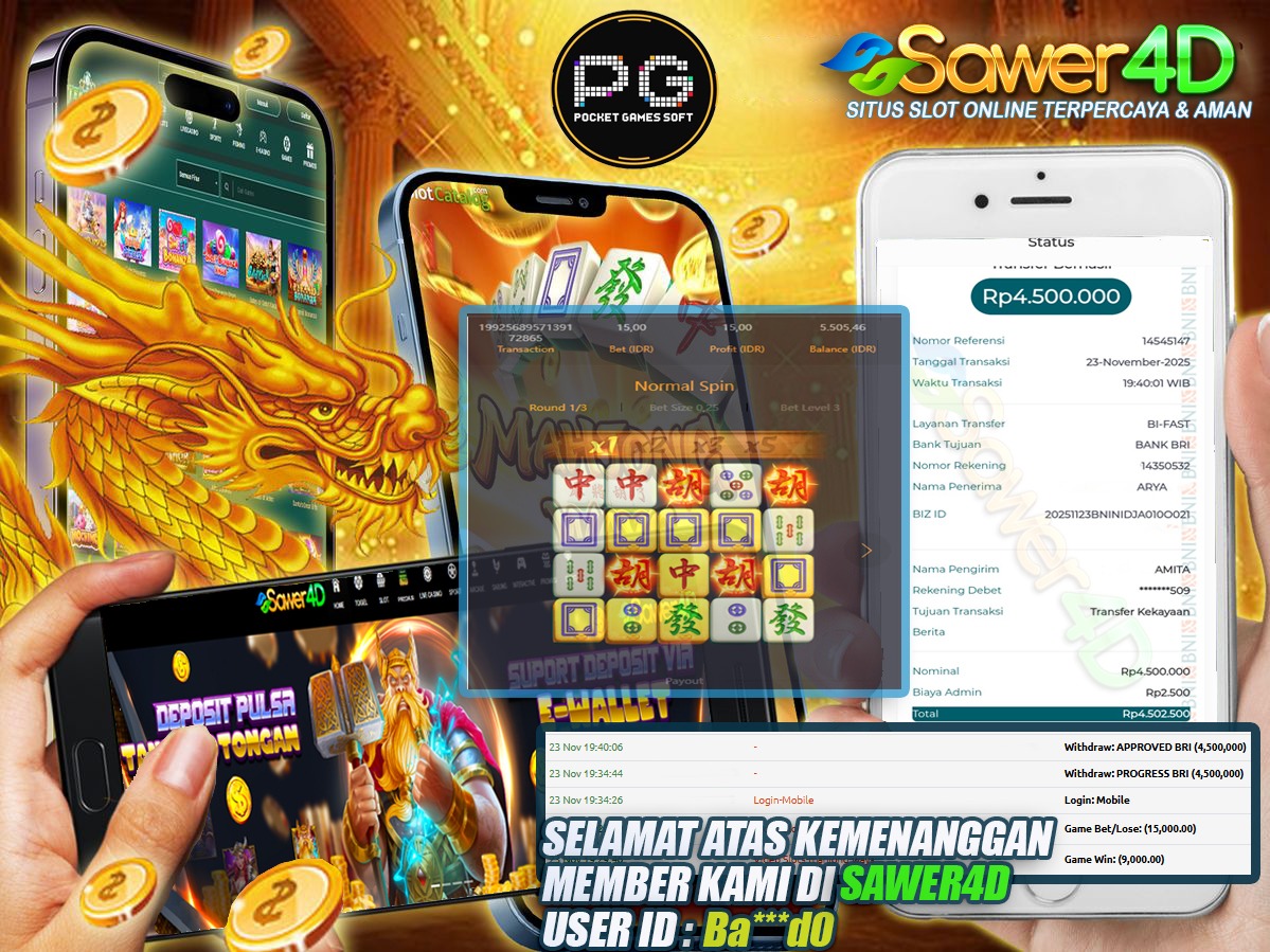 Selamat! Kemenangan besar mendarat mulus di Mahjong Ways 1!