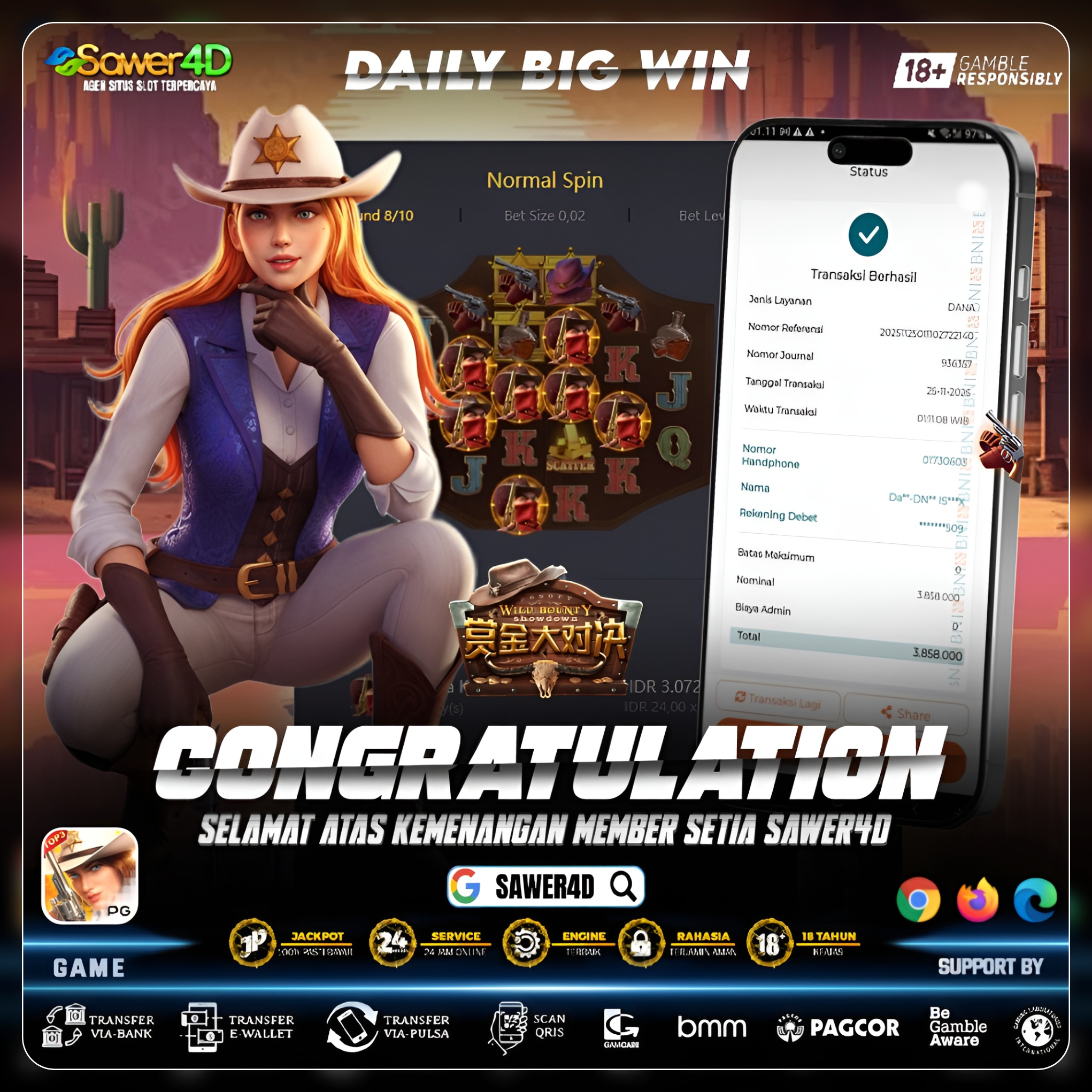 “Wild Bounty Showdown  lagi baik hati! Bountynya datang di waktu yang pasti!”