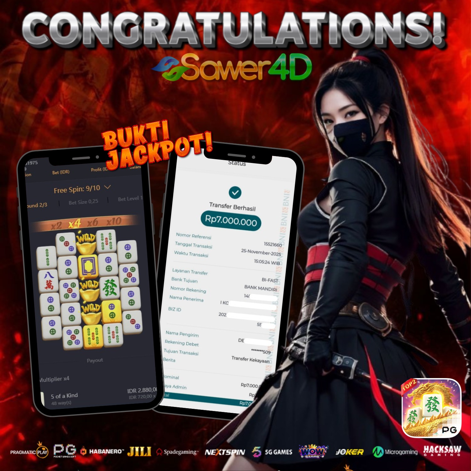 Selamaaat! Mahjong Ways 2 pecah lagi dengan kemenangan super besar!