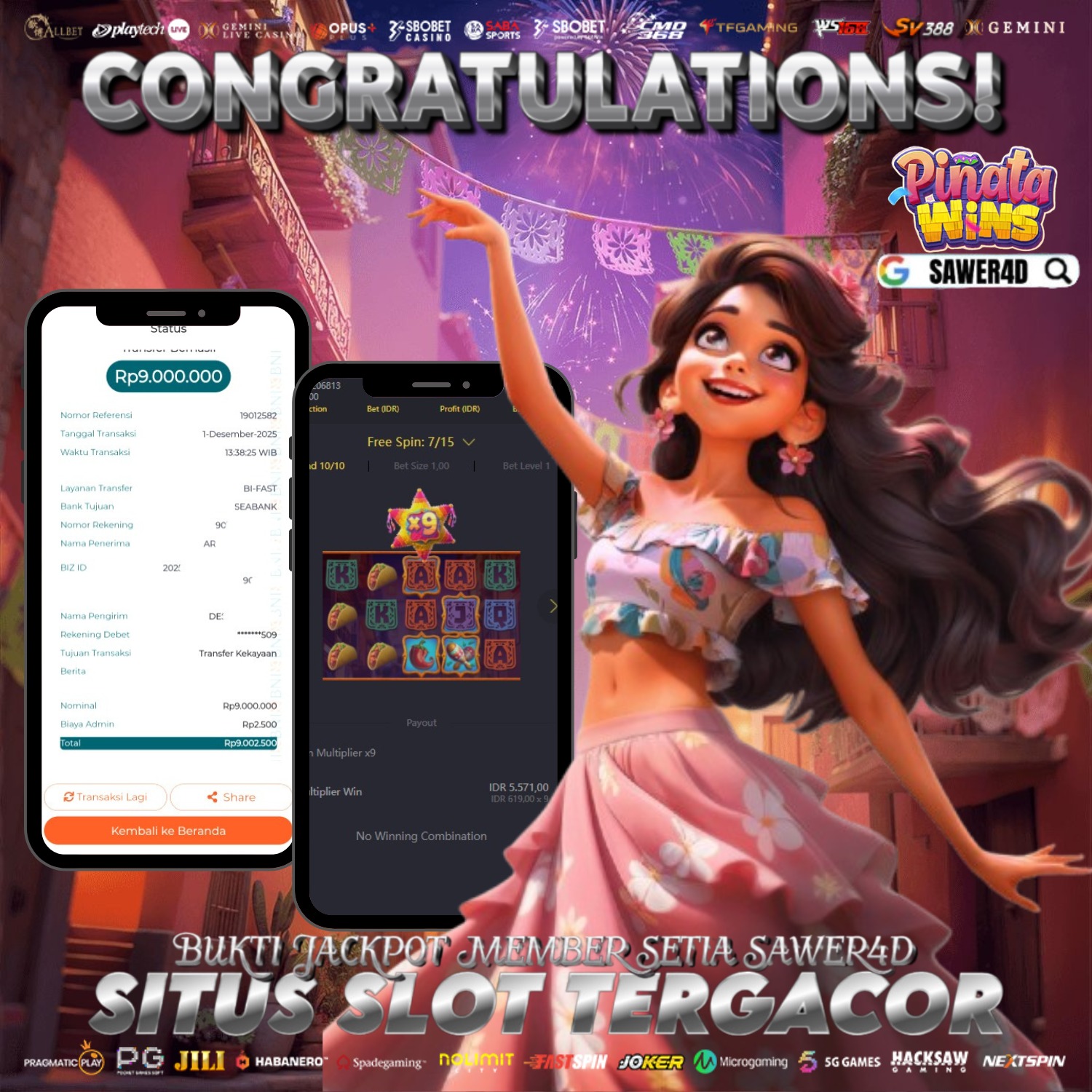 🚀 Pinata Wins lagi bener-bener gacor!