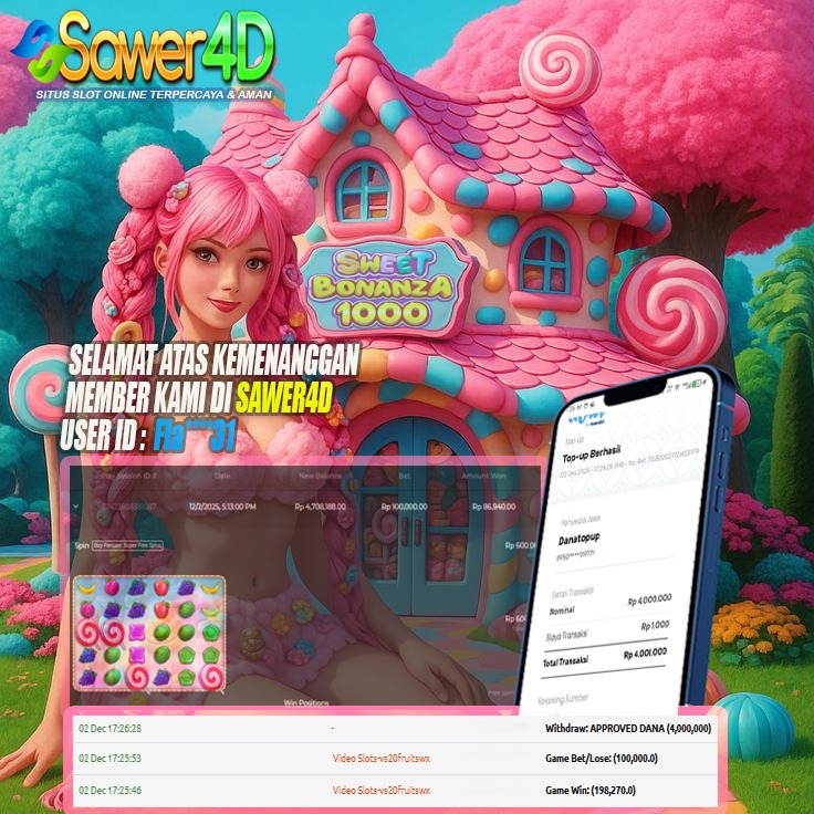 🍭💥 Sweet Bonanza 1000 barusan pecah keras!