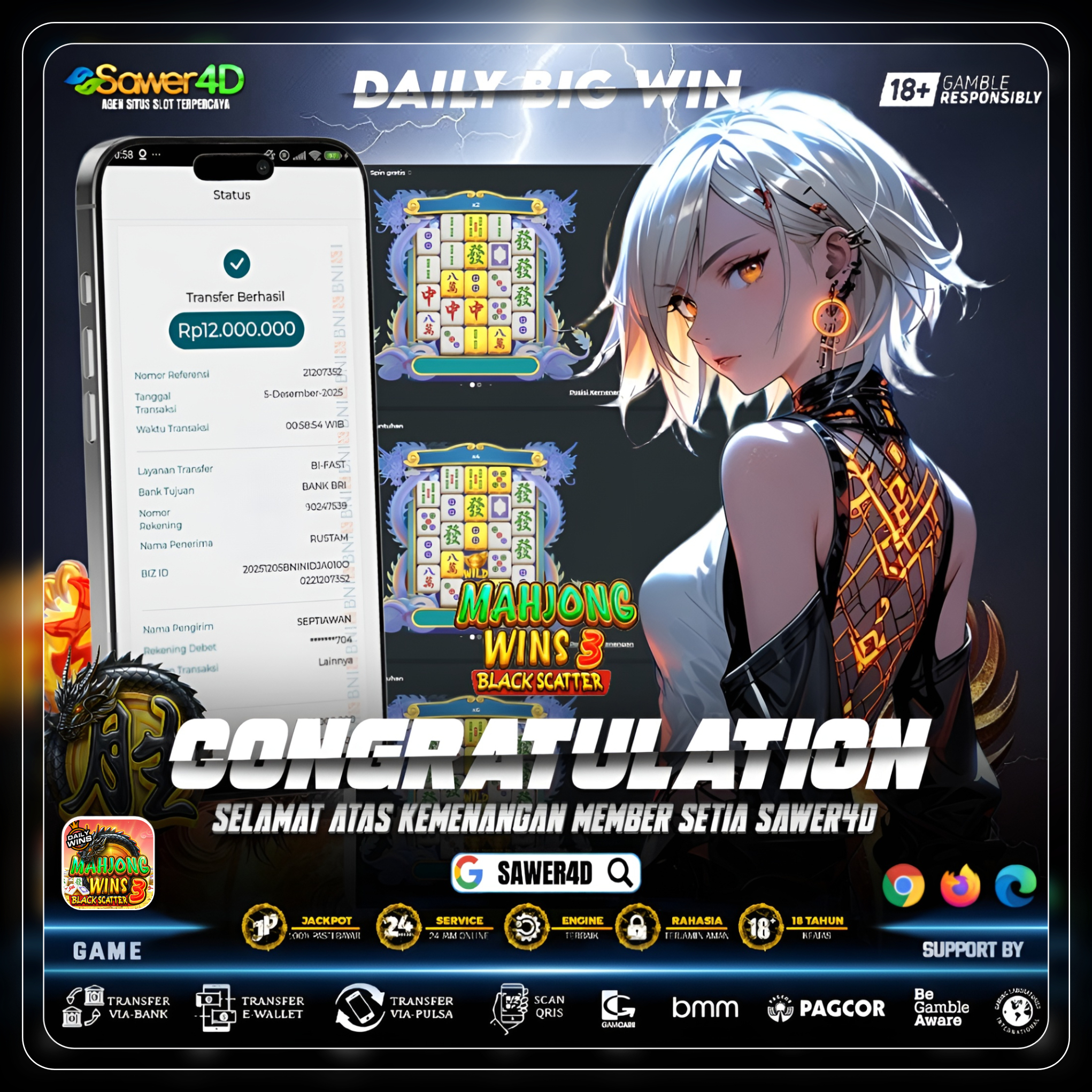 “BLACK SCATTER bikin layar bergetar! Megawin turun gasss!”