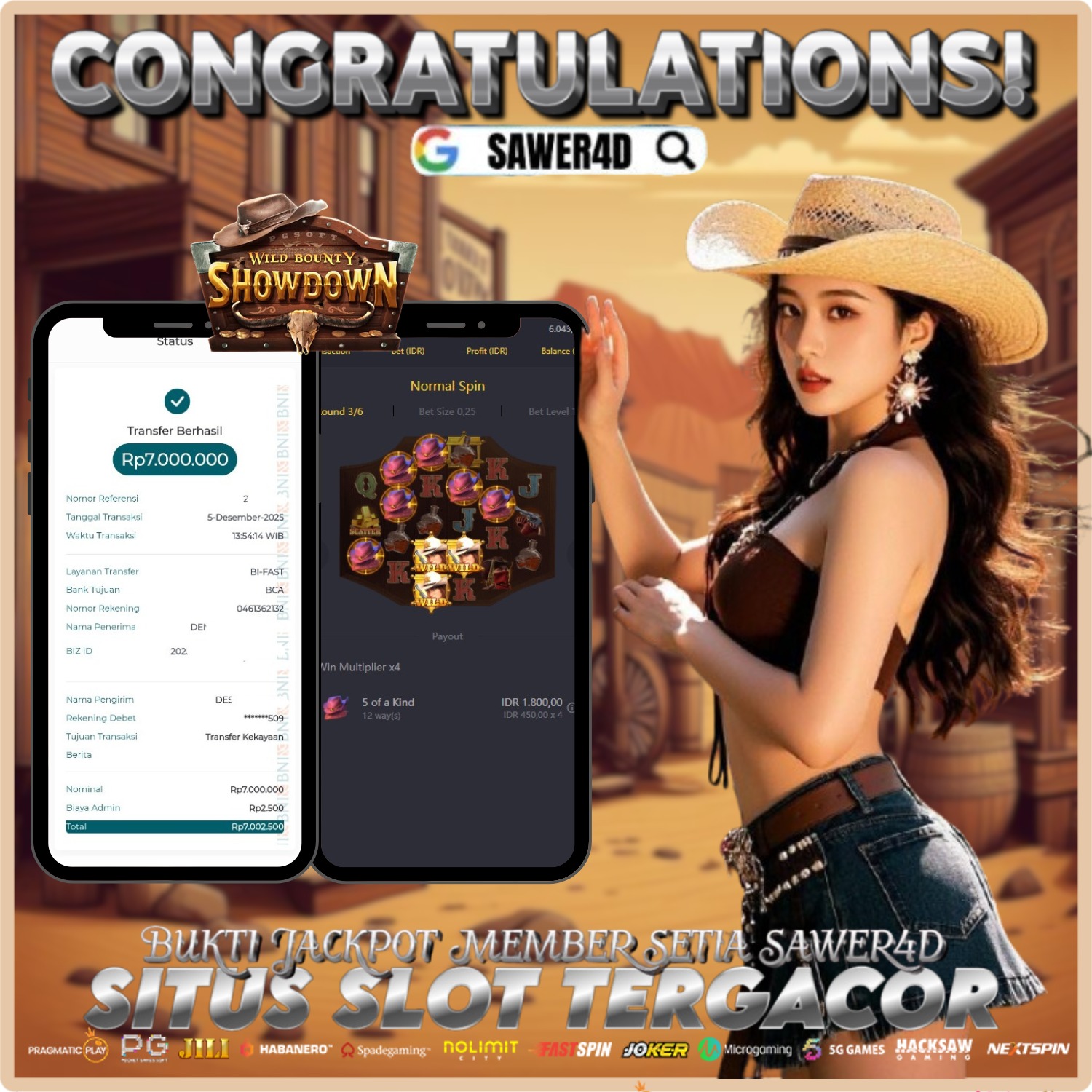 Yes bosku! Kombinasi menang di Bounty Shadow bikin saldo makin ngeri! 💸🎯