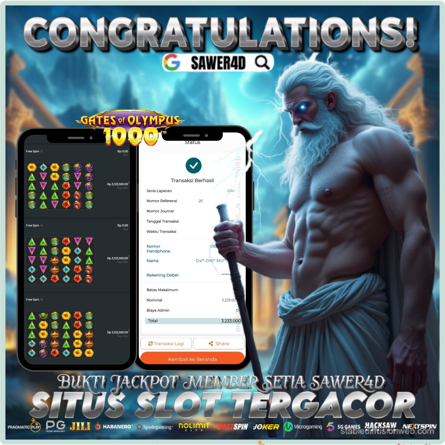 Boom bosku! Zeus ngejatuhin petir emas, cuan langsung meledak! ⚡💰💥