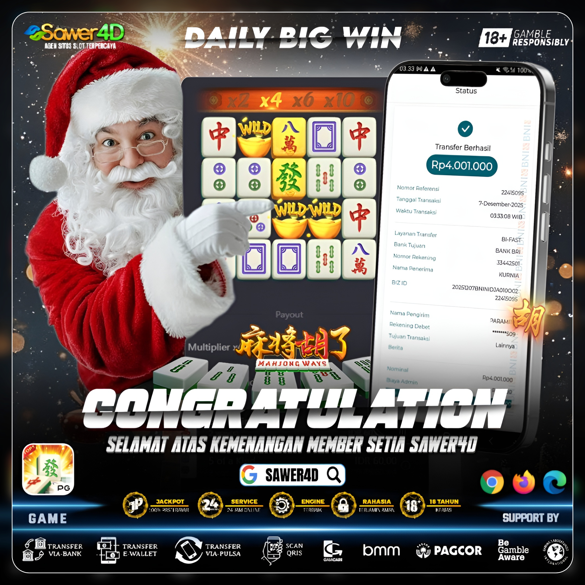 “Mahjong Ways 1 berbicara lewat kemenangan!”