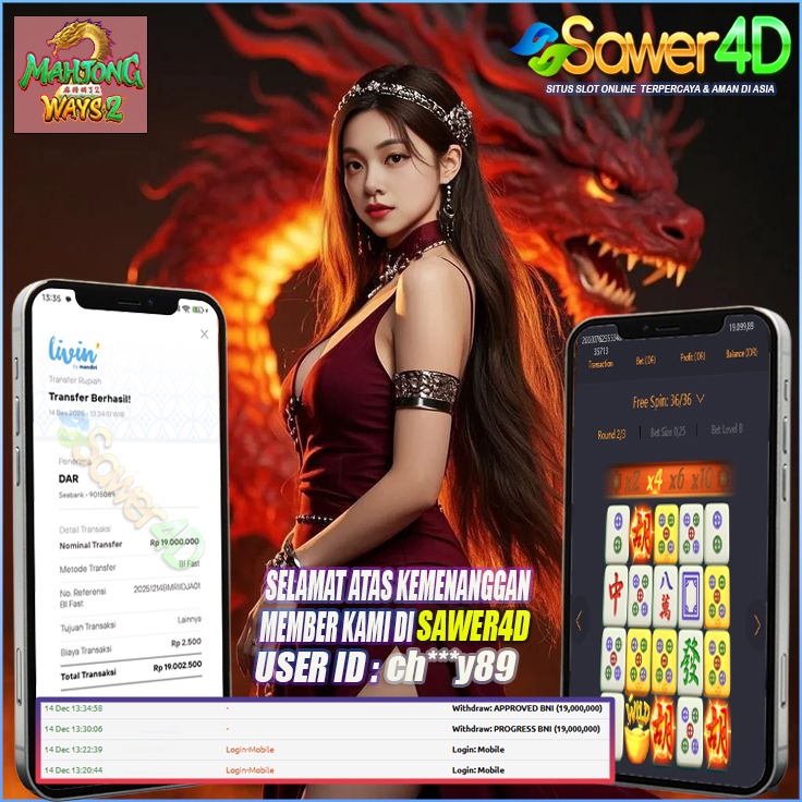 Selamat atas kemenangan mantap di permainan Mahjong Ways bosku!