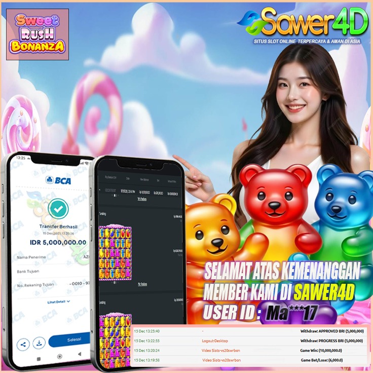 Selamat atas kemenangan pecah di Sugar Rush bosku! Permen berjatuhan, multiplier naik, cuan meledak manis banget!