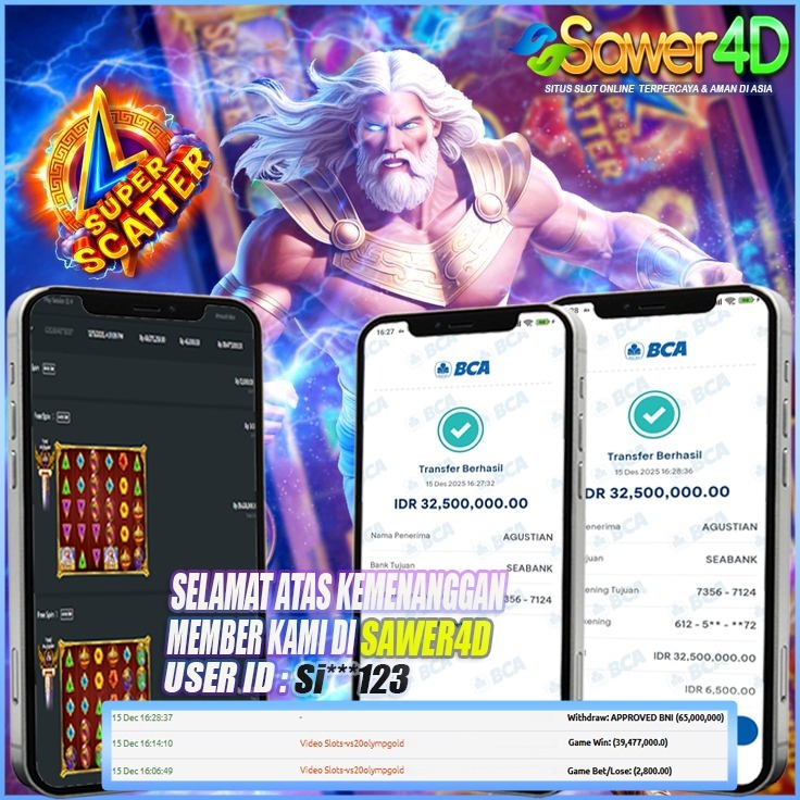 Gila sih! Zeus Super Scatter masuk bro! Petir nyambar bertubi-tubi, cuan langsung meledak! Mantap parah!