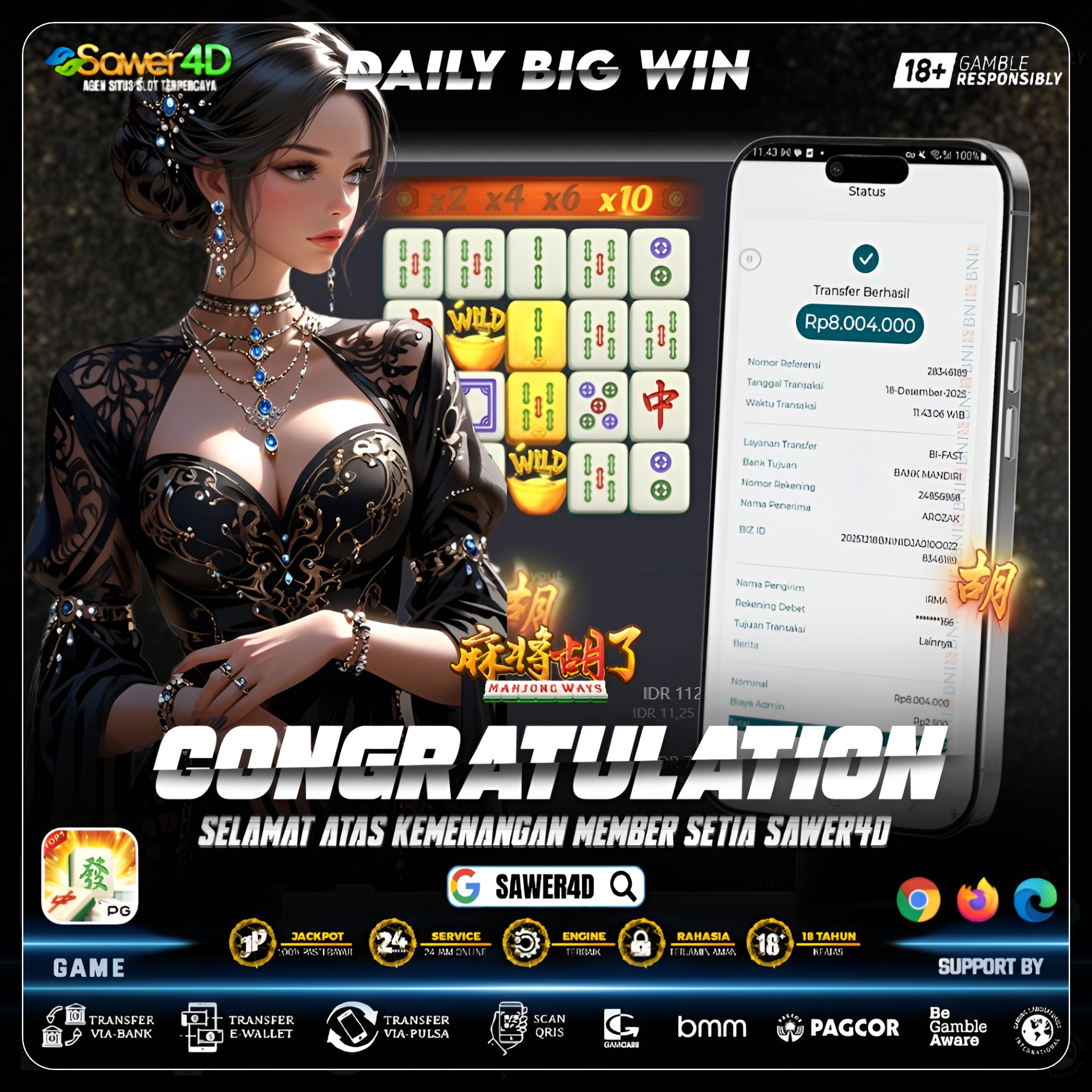“Putaran tenang, hasil gemilang. Mahjong Ways 1 memang juara 💎🀄”