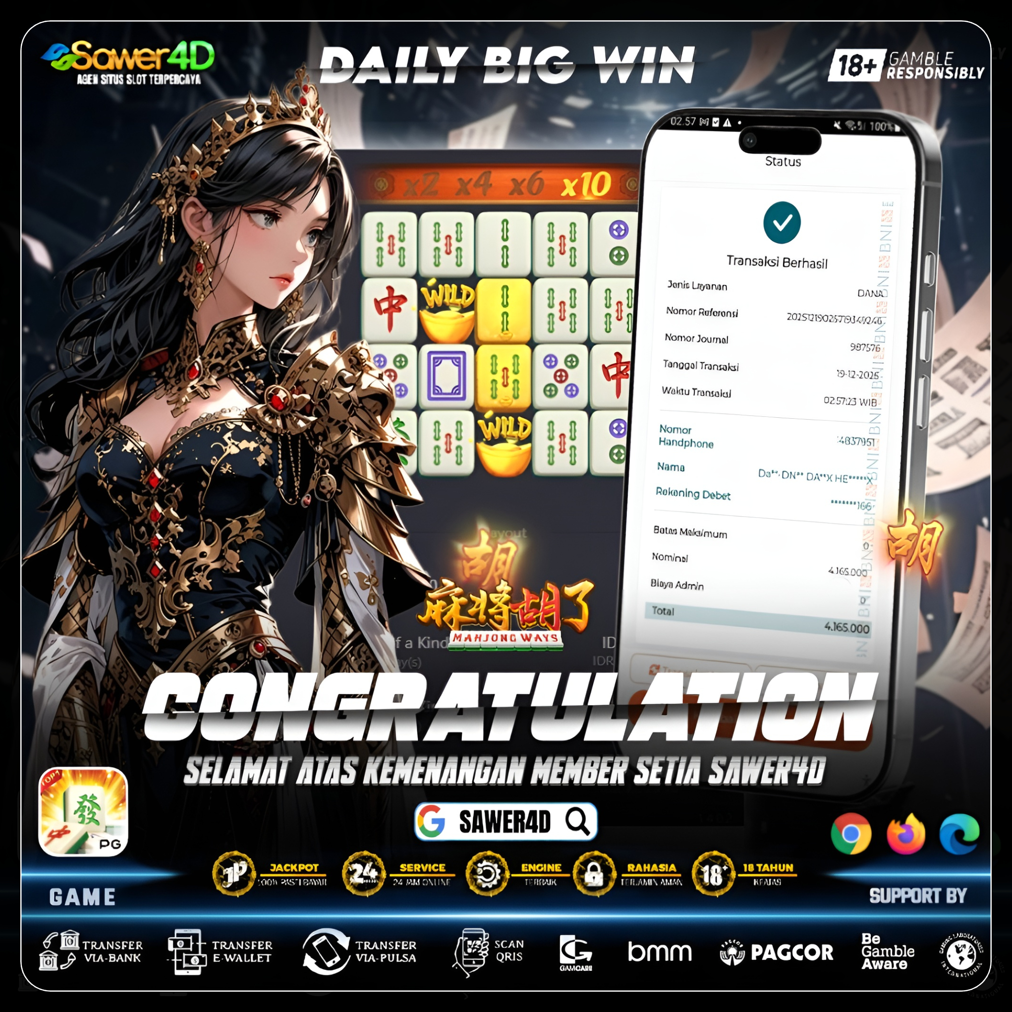 “Main tenang, hasil gemilang. Mahjong Ways 1 memang mantap 🔥🀄”
