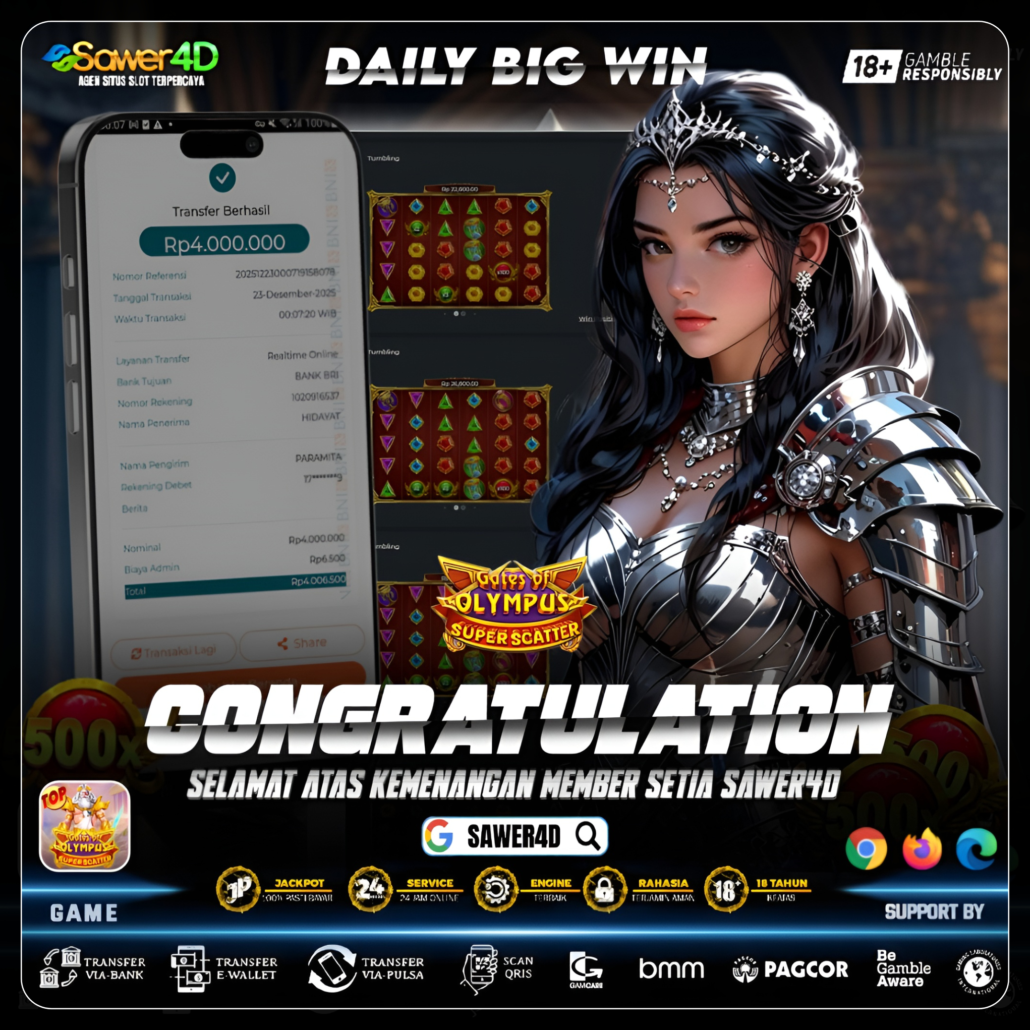 “Gate of Olympus lagi panas! Super Scatter siap bawa kamu ke kemenangan besar ⚡🔥”
