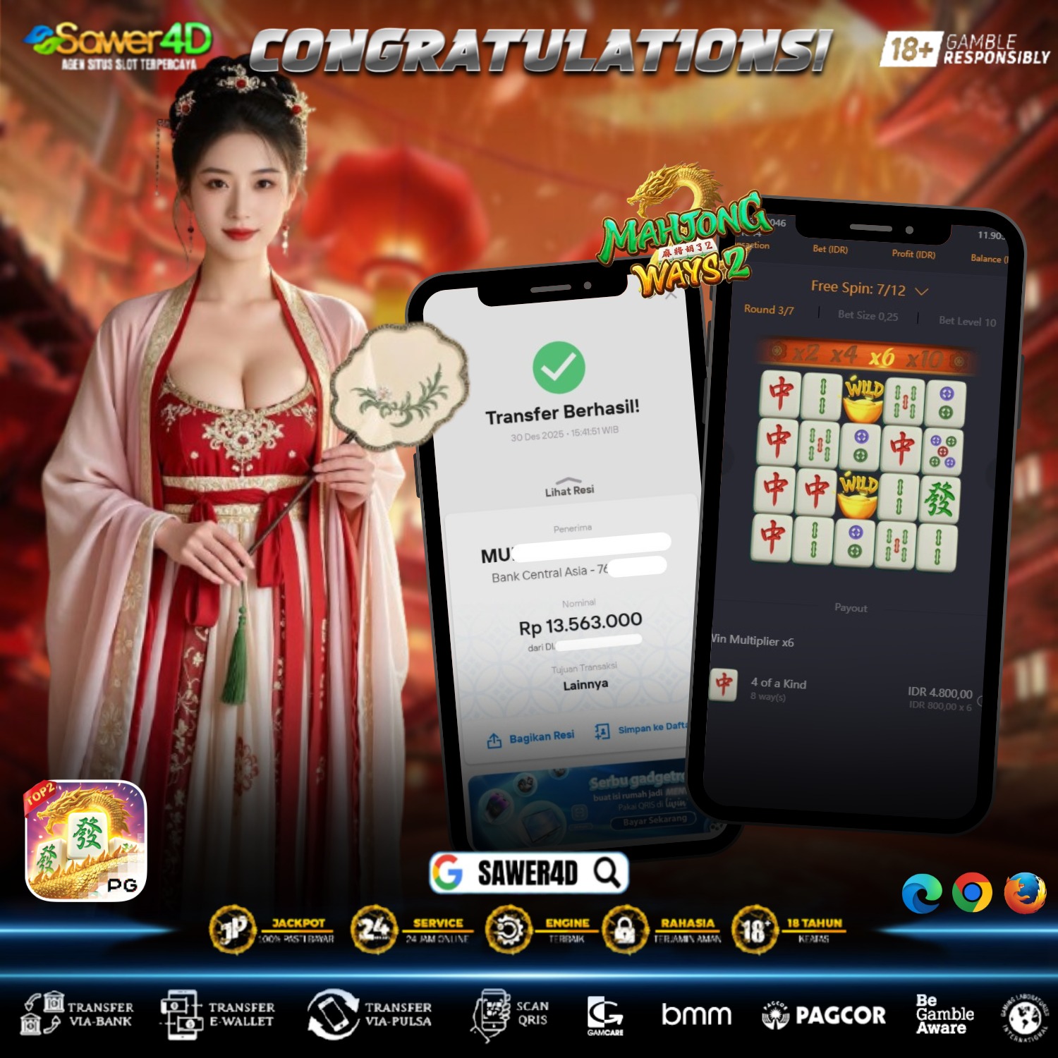 Selamat! Mahjong Ways hari ini berpihak dan memberikan kemenangan yang layak dirayakan