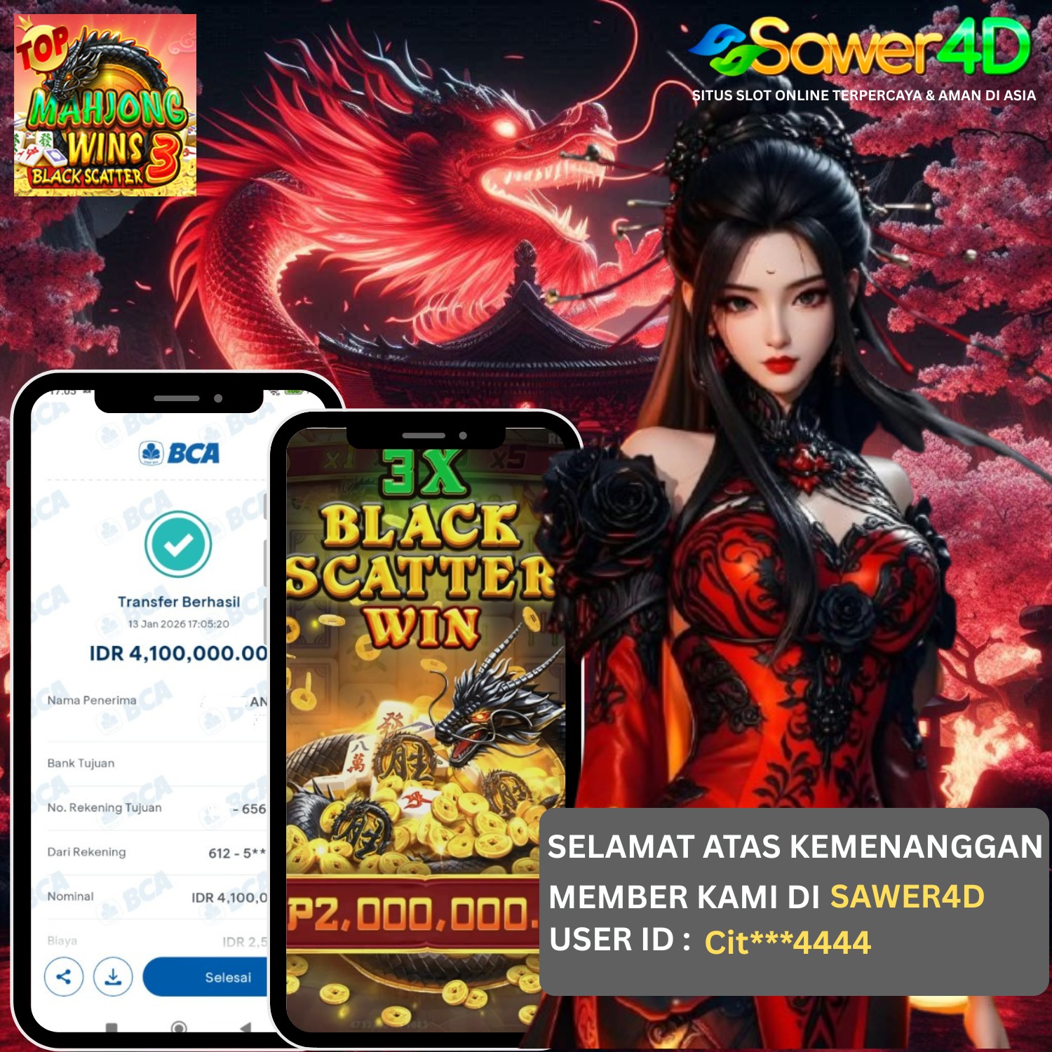 🖤 BLACK SCATTER MAHJONG PECAH! Scatter hitam turun tanpa ampun, layar penuh simbol pembayar. Sekali masuk langsung panas, kombo nyambung terus sampai saldo lompat jauh 💸