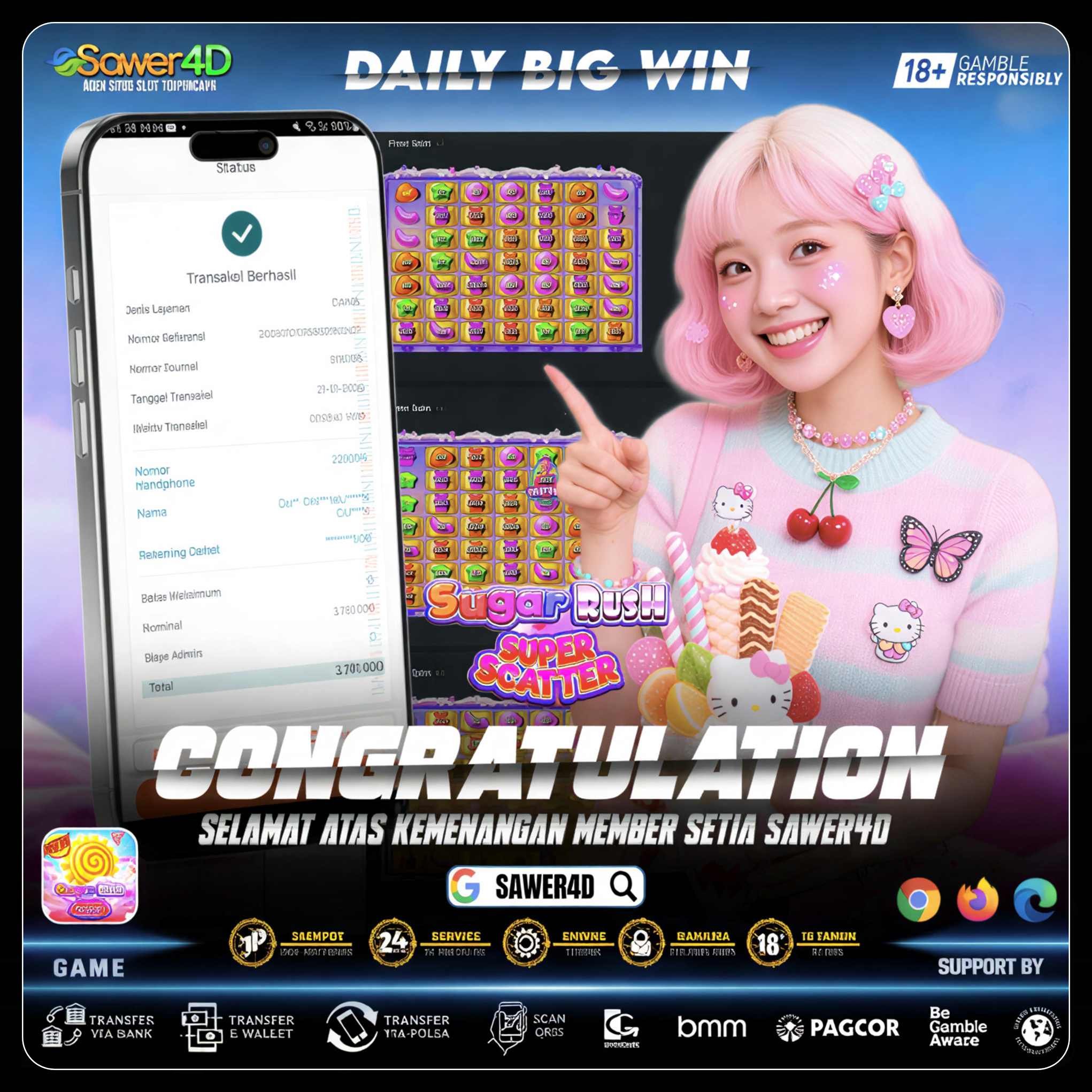 “Sugar Rush Super Scatter turun, saldo langsung manis 🍬💰”