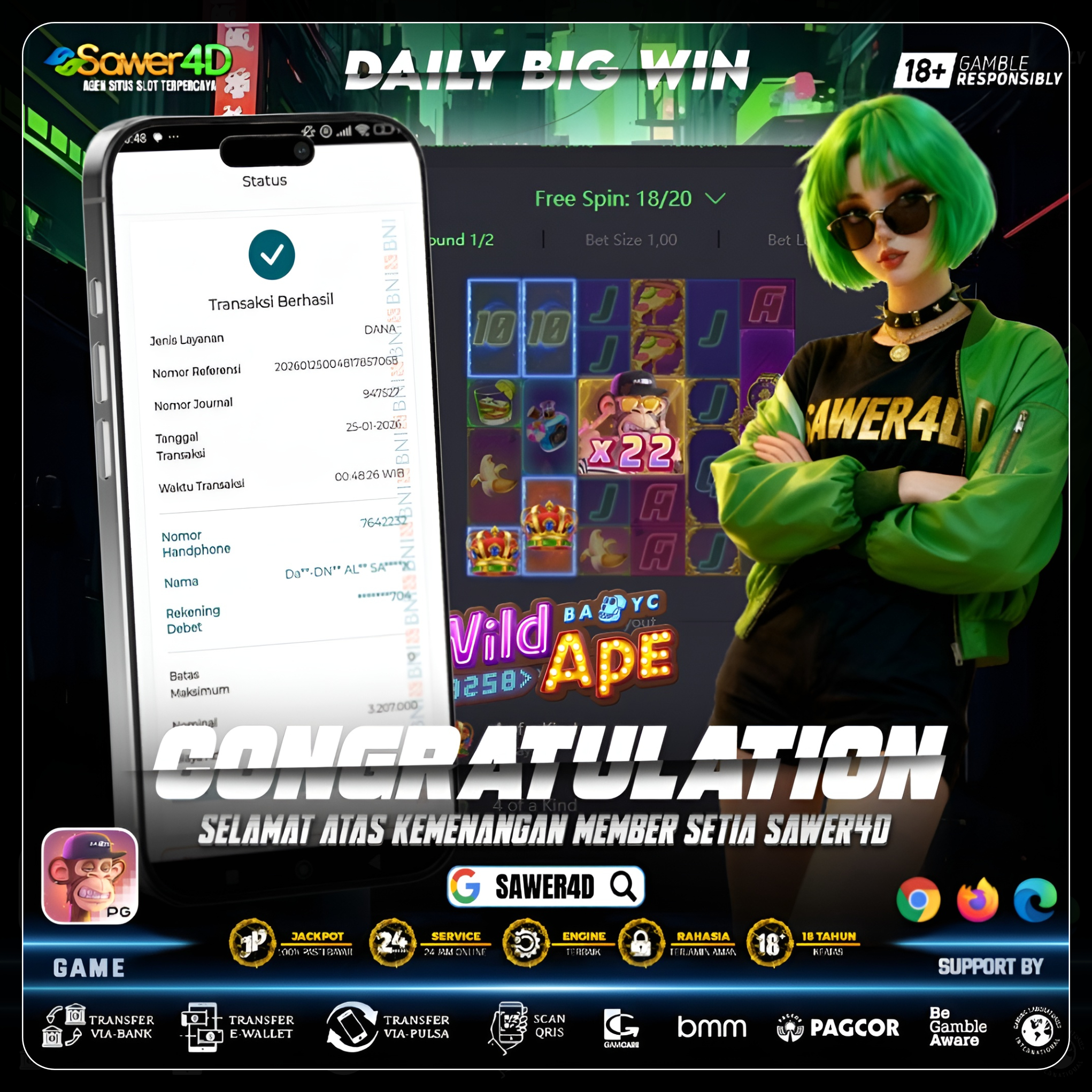 “Nggak ribet, langsung menang”