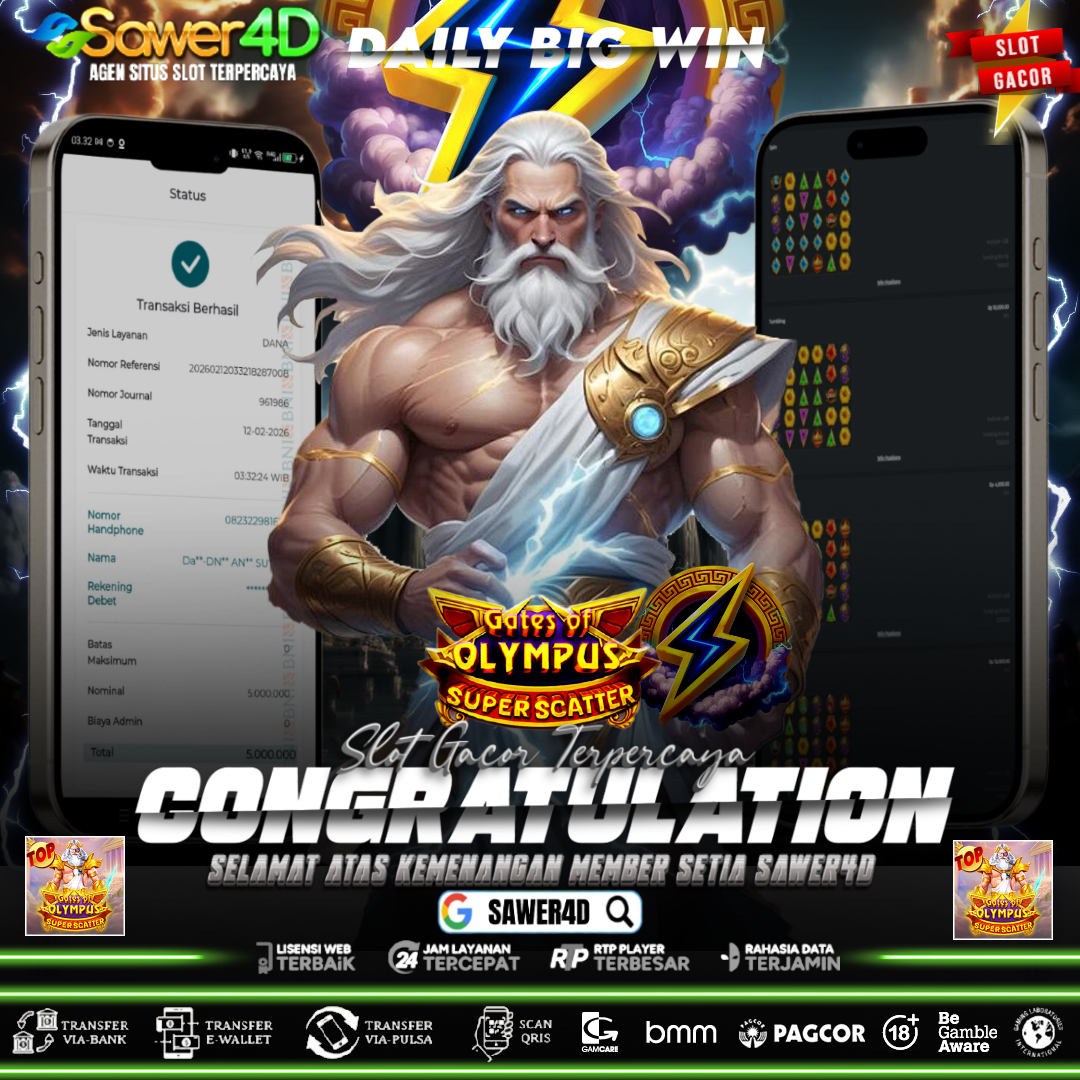 Selamat pemenang Gates of Olympus Super Scatter! Petir Zeus nyambar—rezeki gede, mental dewa!