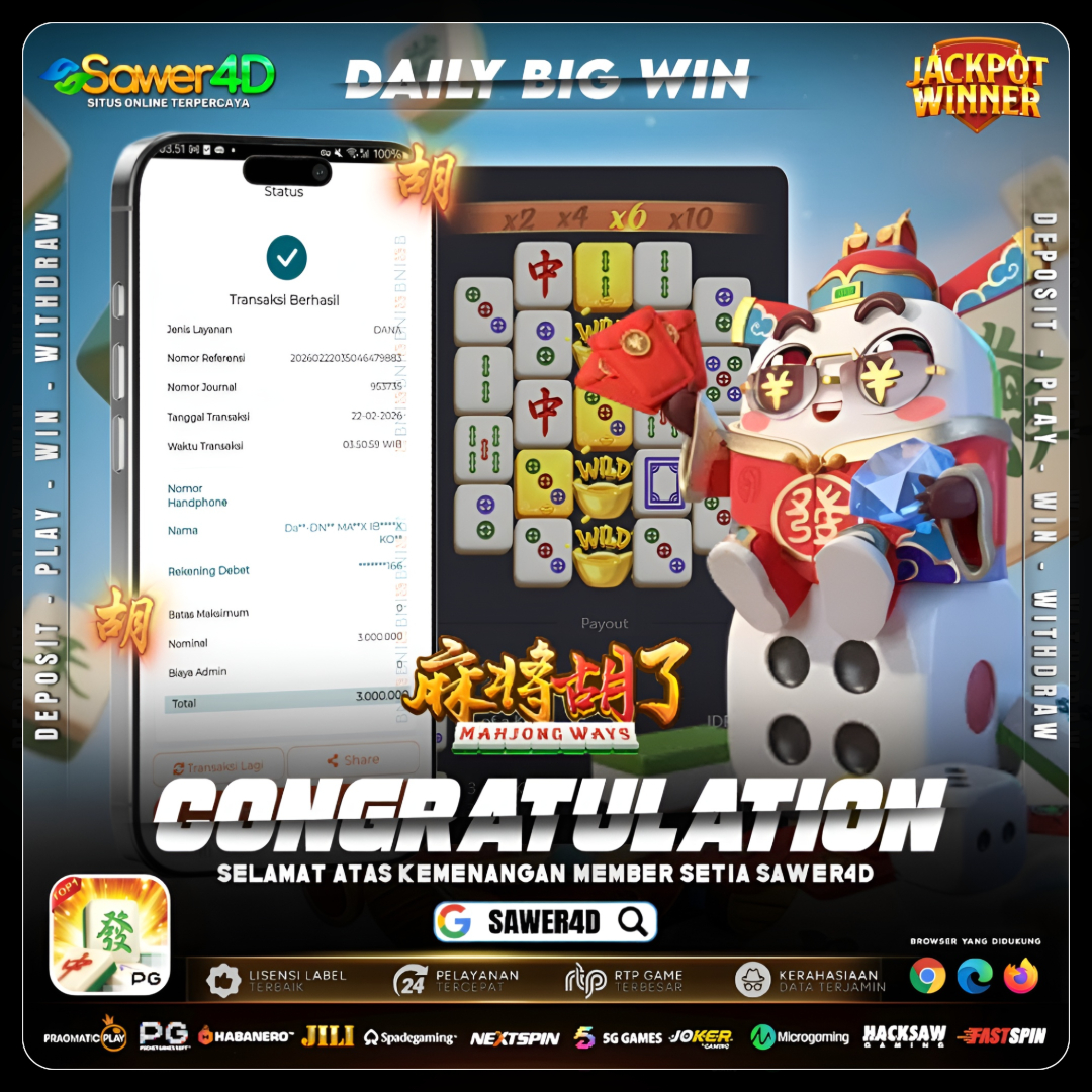 Kombinasi rapi, hasil fantastis! 🀄💰