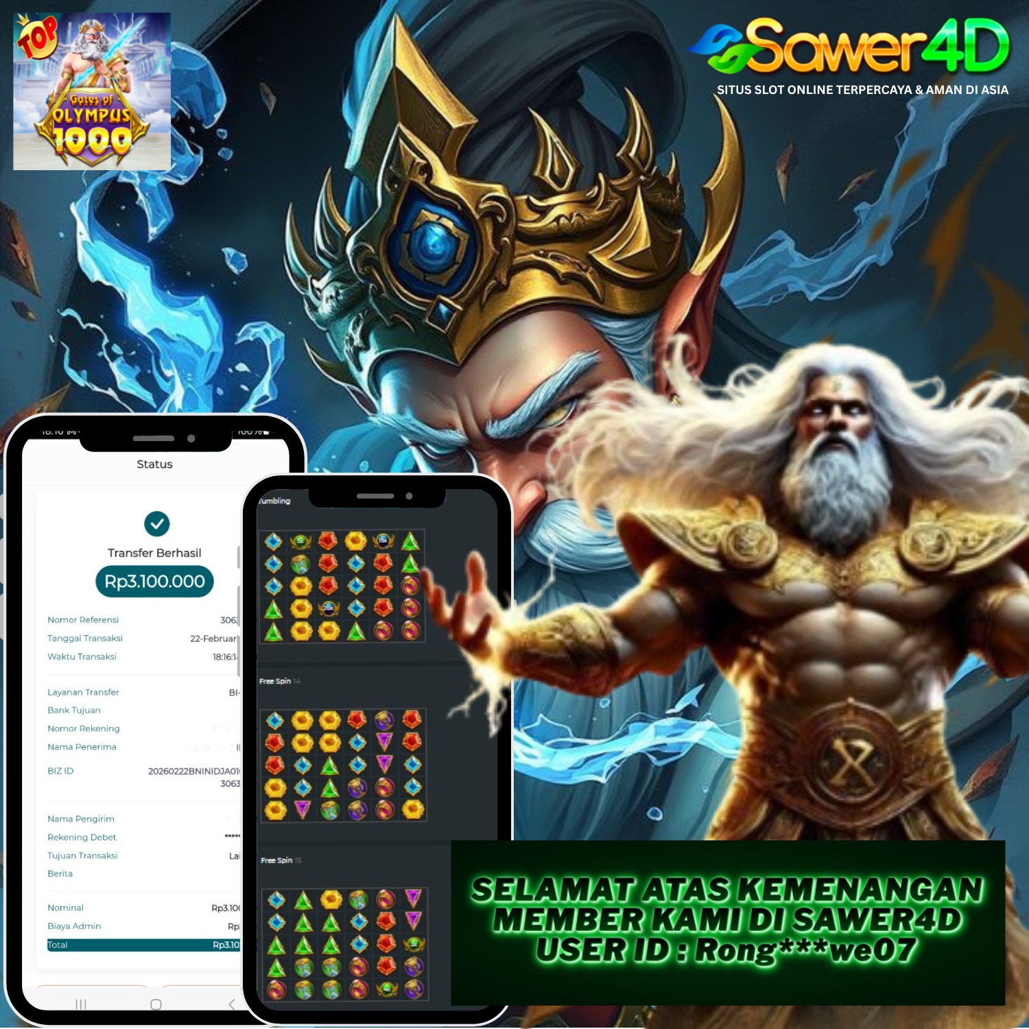⚡ Zeus lagi murka! Petir nyambar berkali-kali 🌩️ Multiplier numpuk tanpa ampun, hasilnya bikin geleng kepala 💸🔥