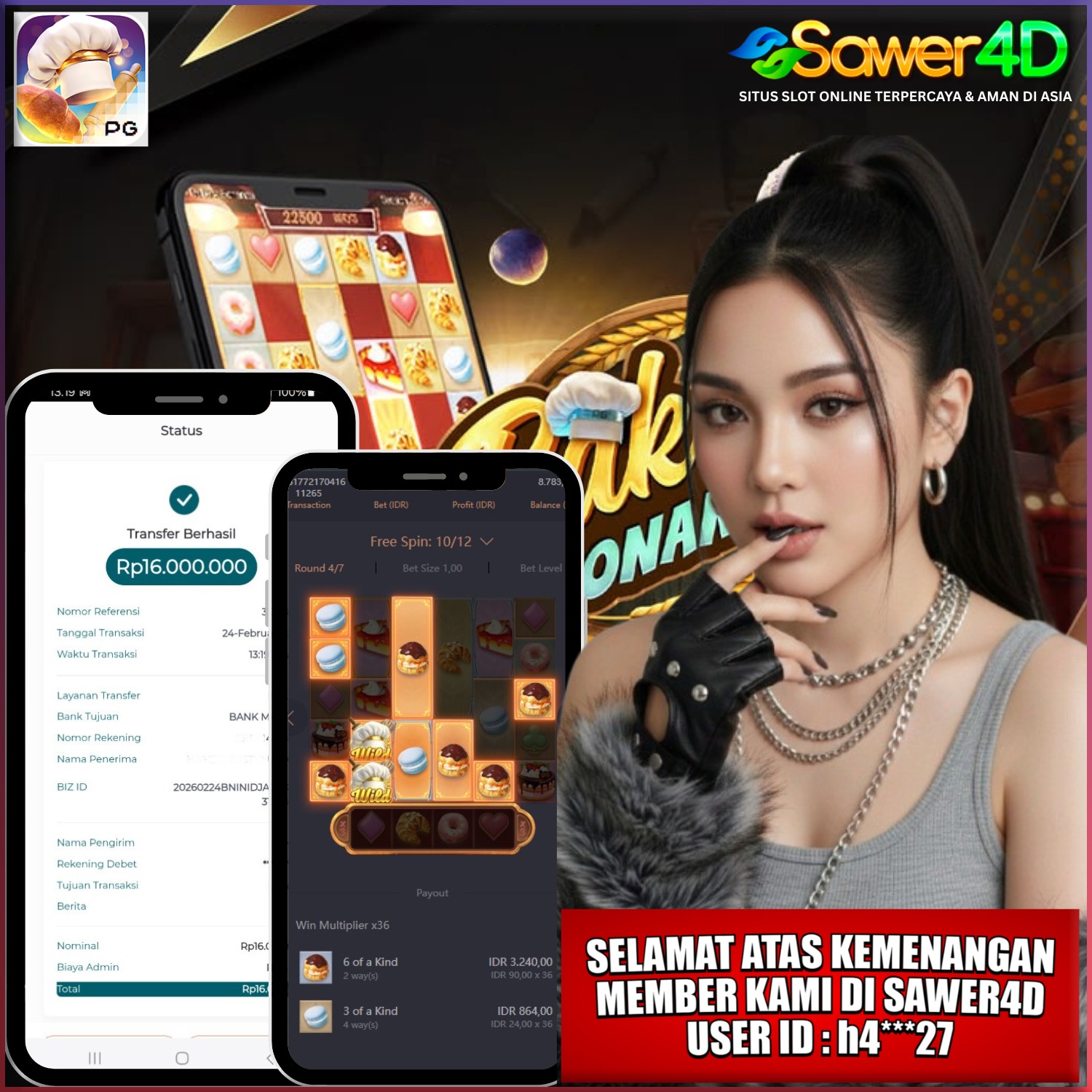 Manisnya maksimal! Kemenangan besar di Bakery Bonanza, cuannya lumer kayak topping coklat! 💸🔥