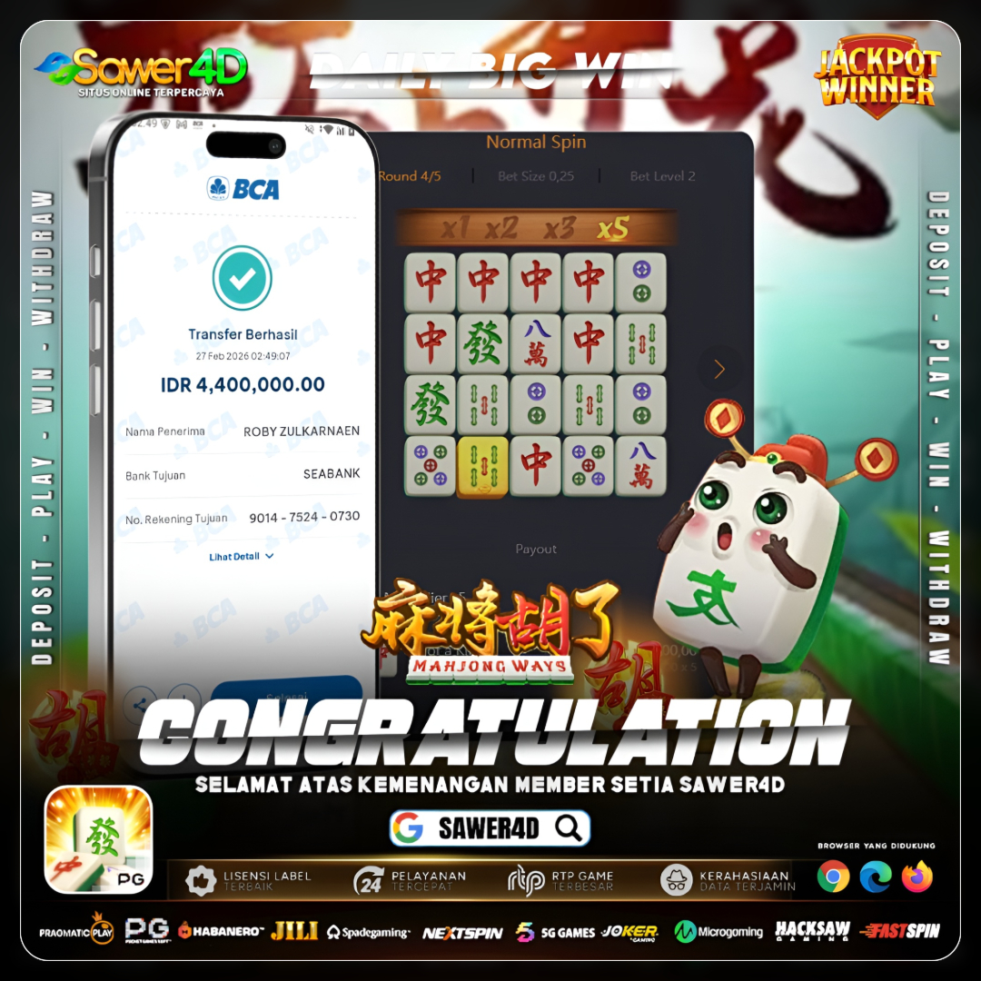 Scatter turun tanpa ampun, kombinasi terus berantai, kemenangan ngalir deras! 💸✨ Sekali spin langsung bikin saldo melesat tinggi! 🚀