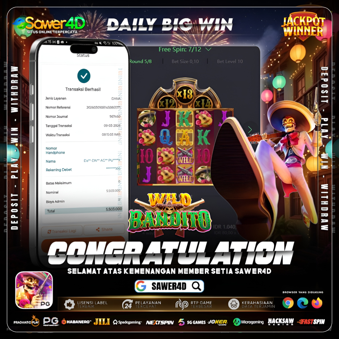 Dari spin biasa… berubah jadi pesta kemenangan! 💣💰 Wild Bandito datang bawa scatter dan multiplier gila! Sekali tembus, langsung pecah saldo!