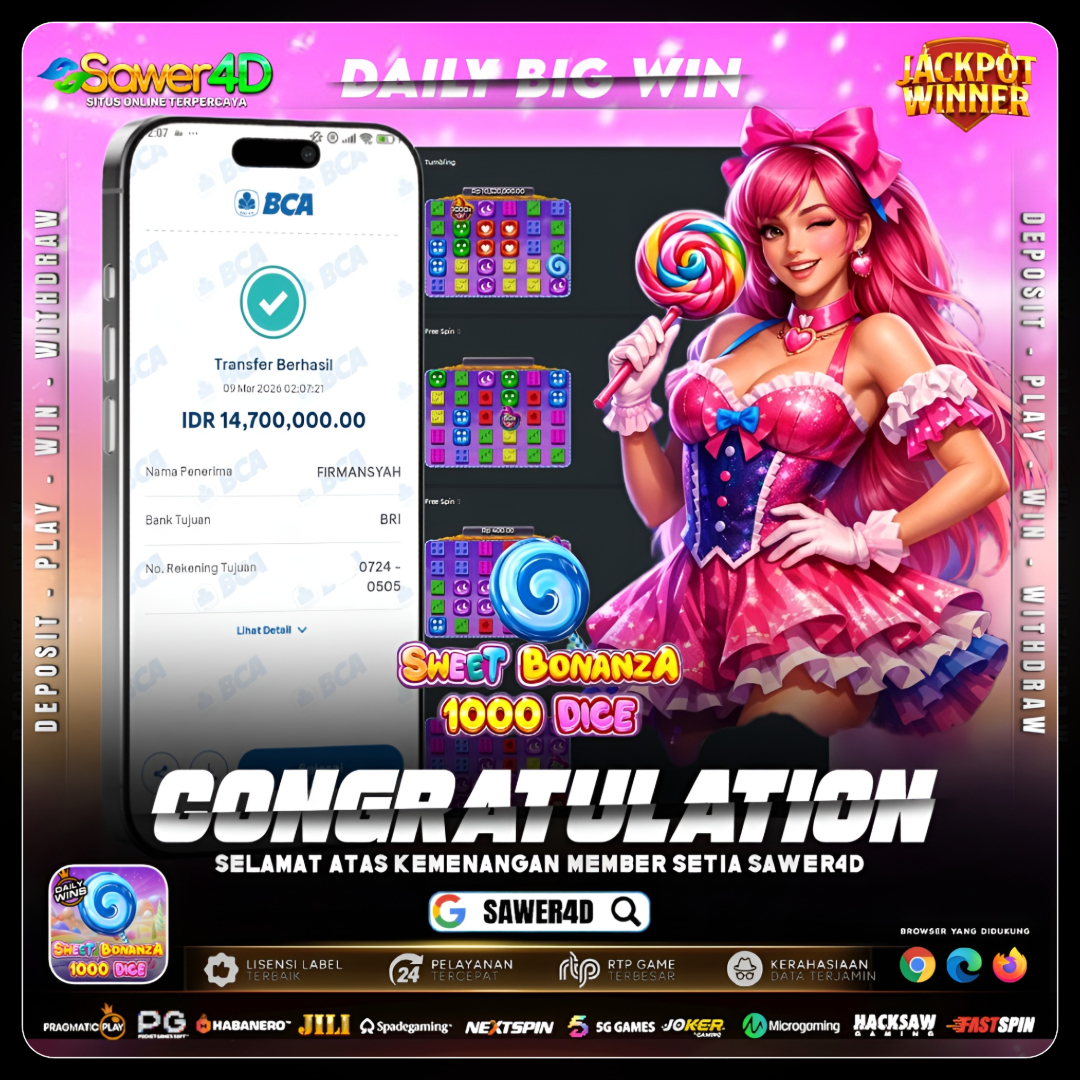 Spin manis berbuah jackpot! 🍬🔥 Sweet Bonanza 1000 Dice kasih kejutan besar, multiplier x1000 siap bikin saldo pecah!