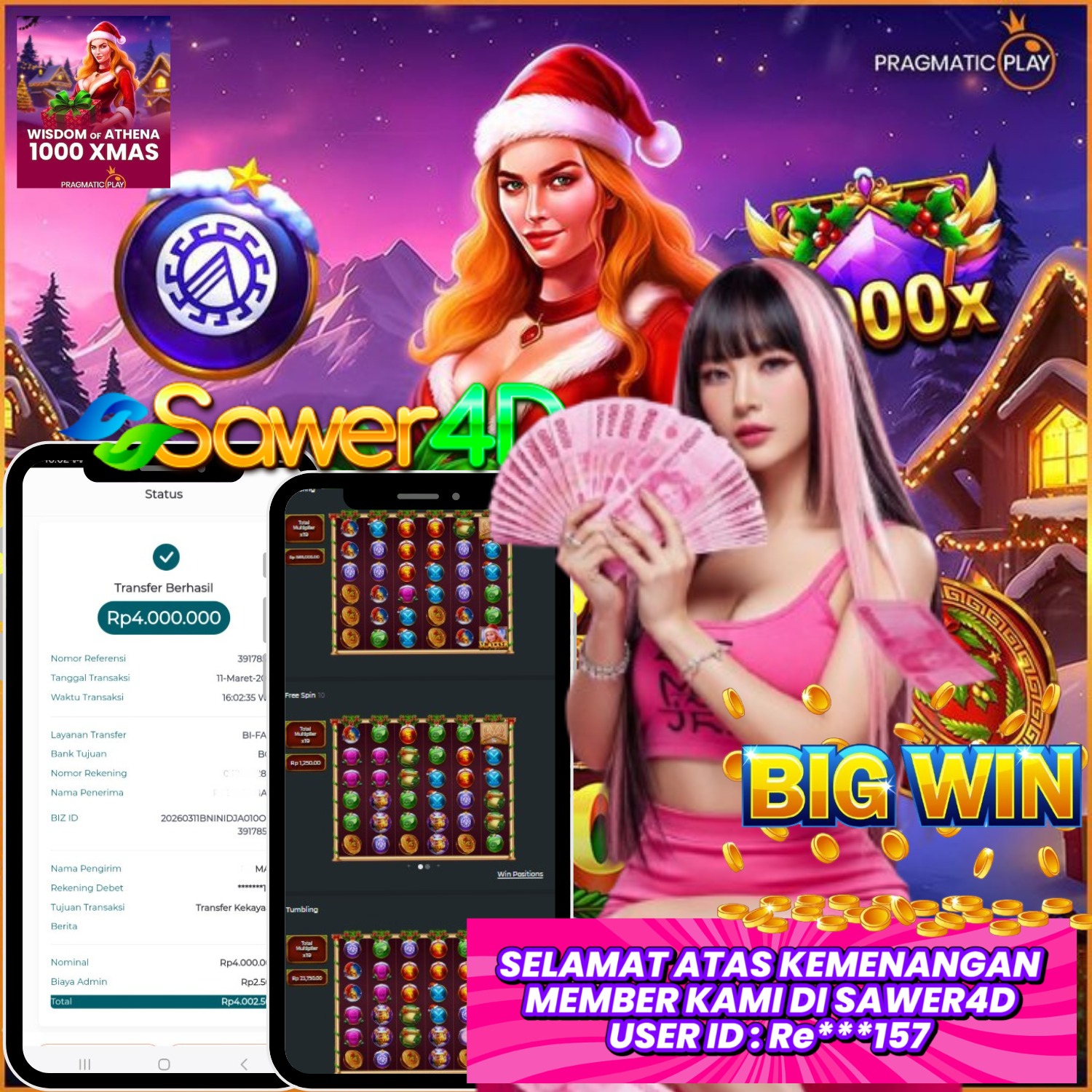 Luar biasa bosku! Wisdom of Athena kembali memberikan kemenangan manis yang bikin saldo melonjak!