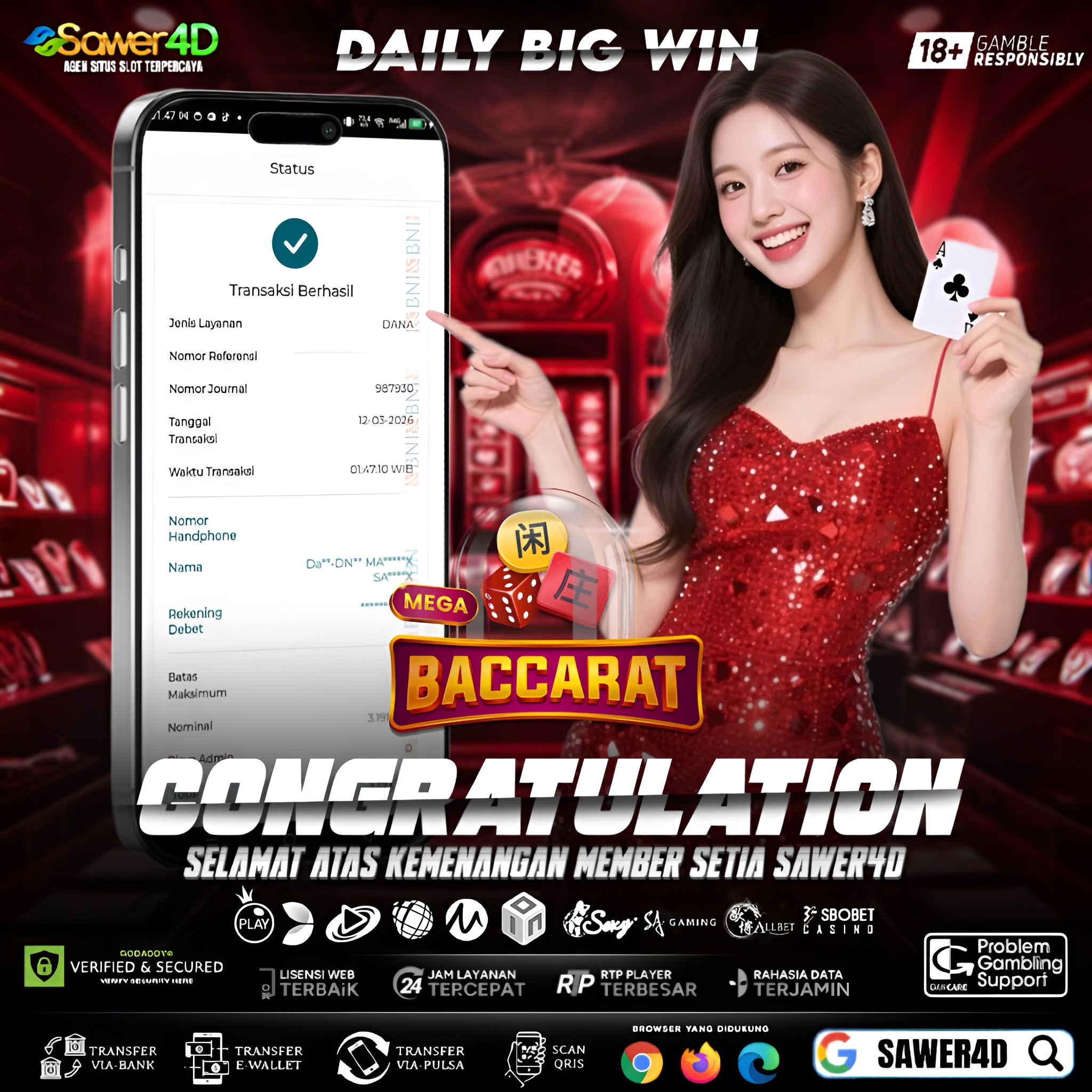 Strategi matang, hasil memuaskan! 💰🃏 Baccarat membuktikan bahwa keberanian memilih bisa membawa kemenangan besar!
