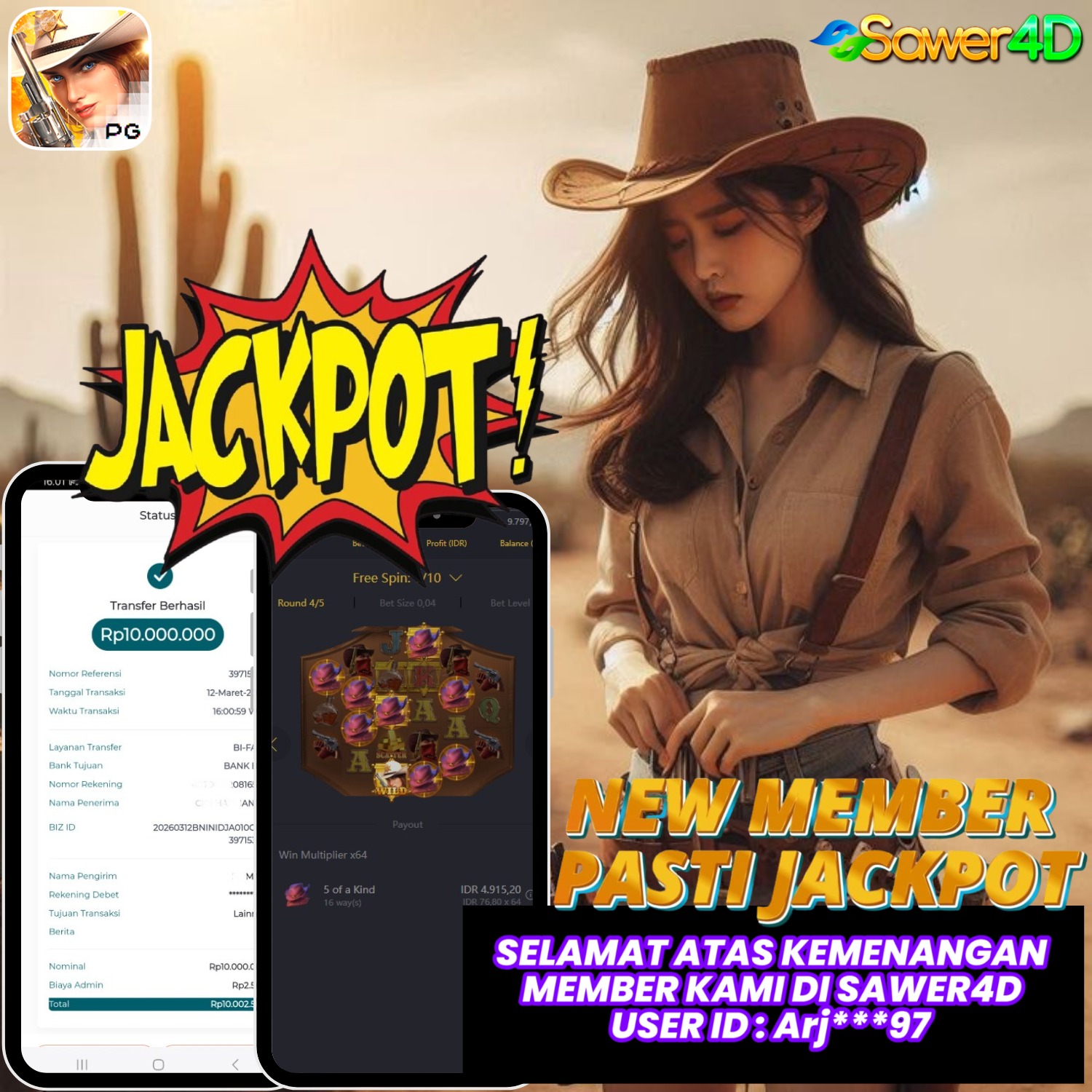 Gila sih bosku! Kemenangan besar di Wild Bounty Showdown bikin saldo langsung meroket!