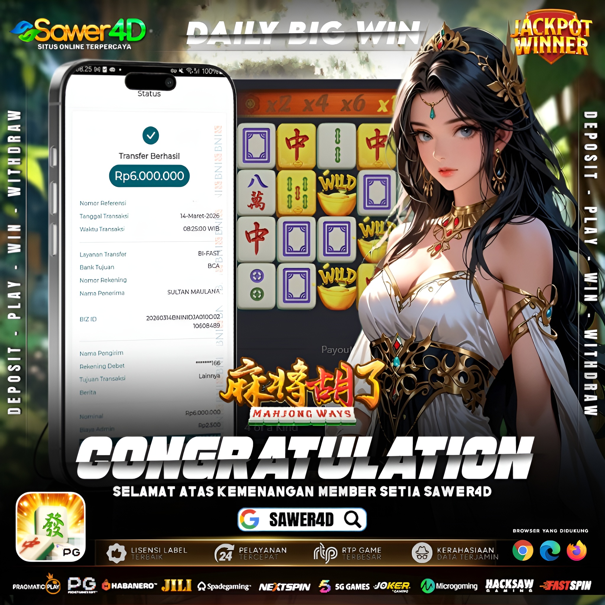 🀄 Mahjong Ways lagi baik hari ini!  Scatter turun bertubi-tubi, simbol emas berjatuhan.  Modal tipis tapi hasilnya bikin senyum lebar! 💰✨