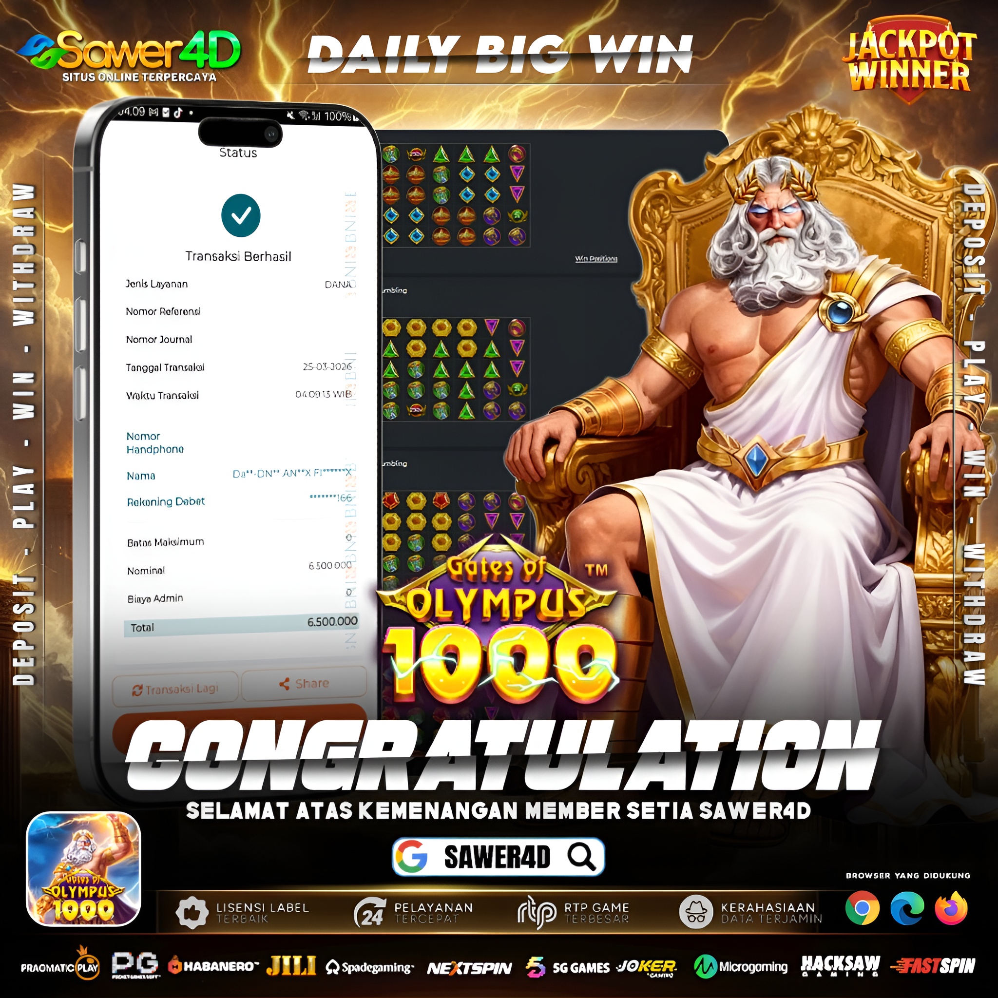 “Spin pelan, hasil gila! 🤯💰 6,5 juta sekali jalan!”