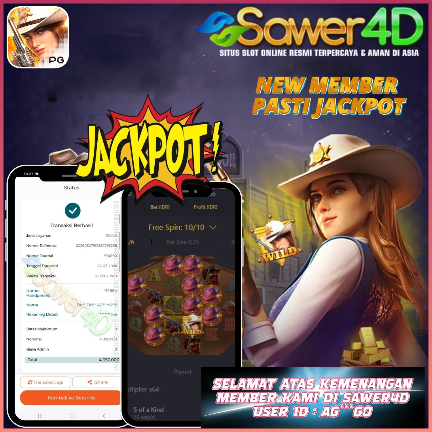 Kalau Wild Bounty Showdown udah kasih jalan, cuan nggak ketahan bosku 👑🔥