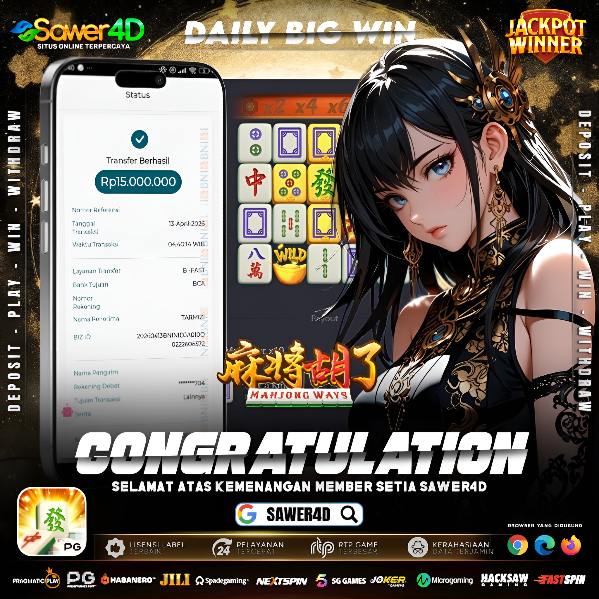 Rezeki nggak kemana, yang penting sabar dan timing pas 🔥  Mahjong Ways 1 emang nggak pernah ingkar janji! 🀄💰