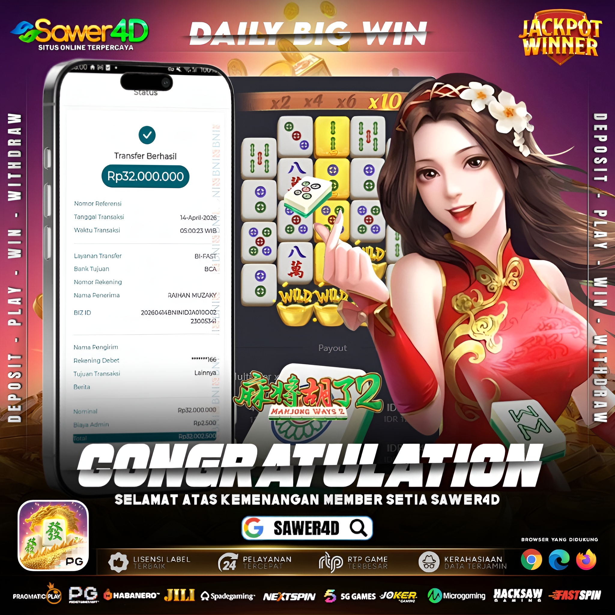 Dari receh jadi sultan dalam sekejap 😎 Bukti kalau rezeki nggak lihat modal, yang penting hoki & timing! 🔥