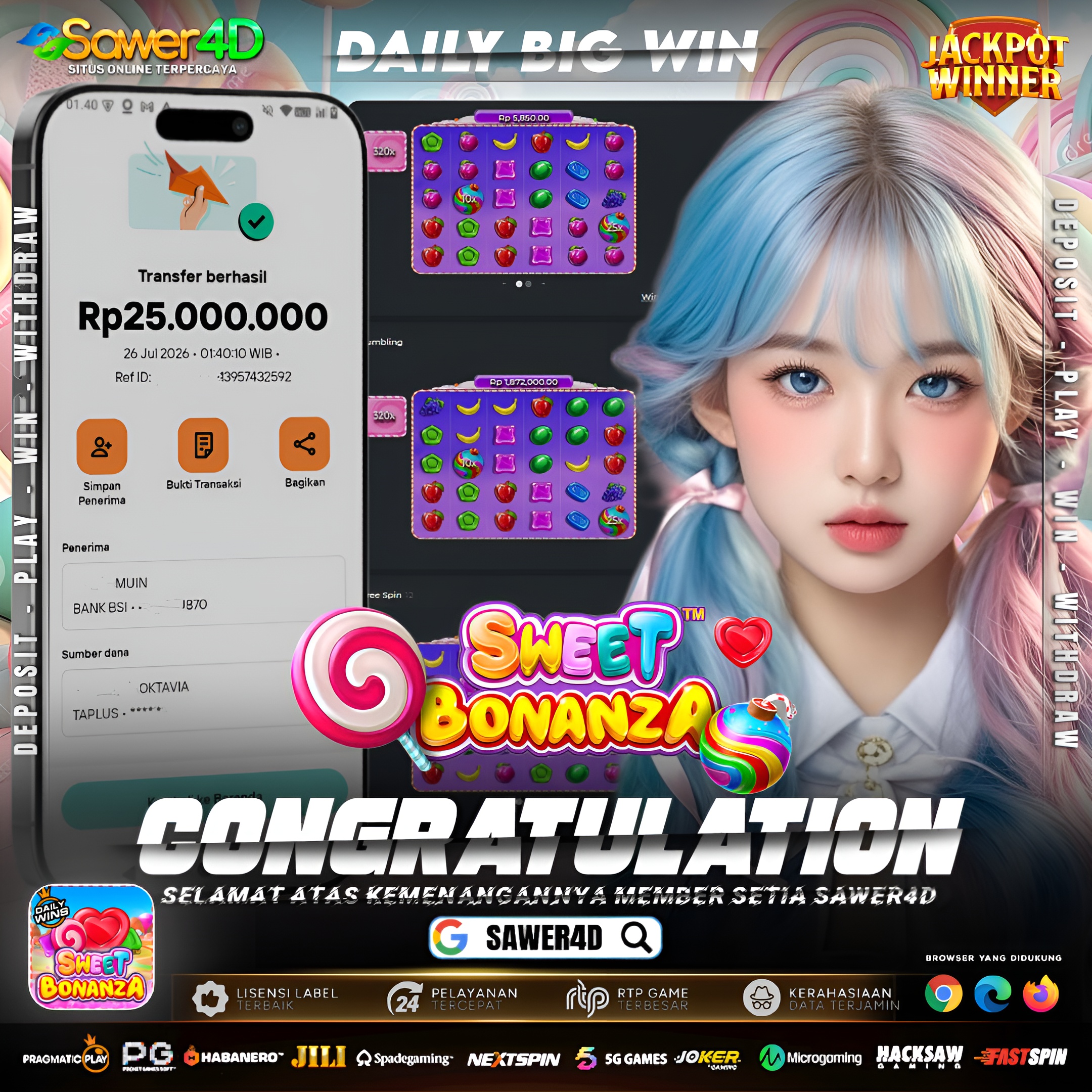 SWEET BONANZA TIDAK KALAH GACORNYA!!