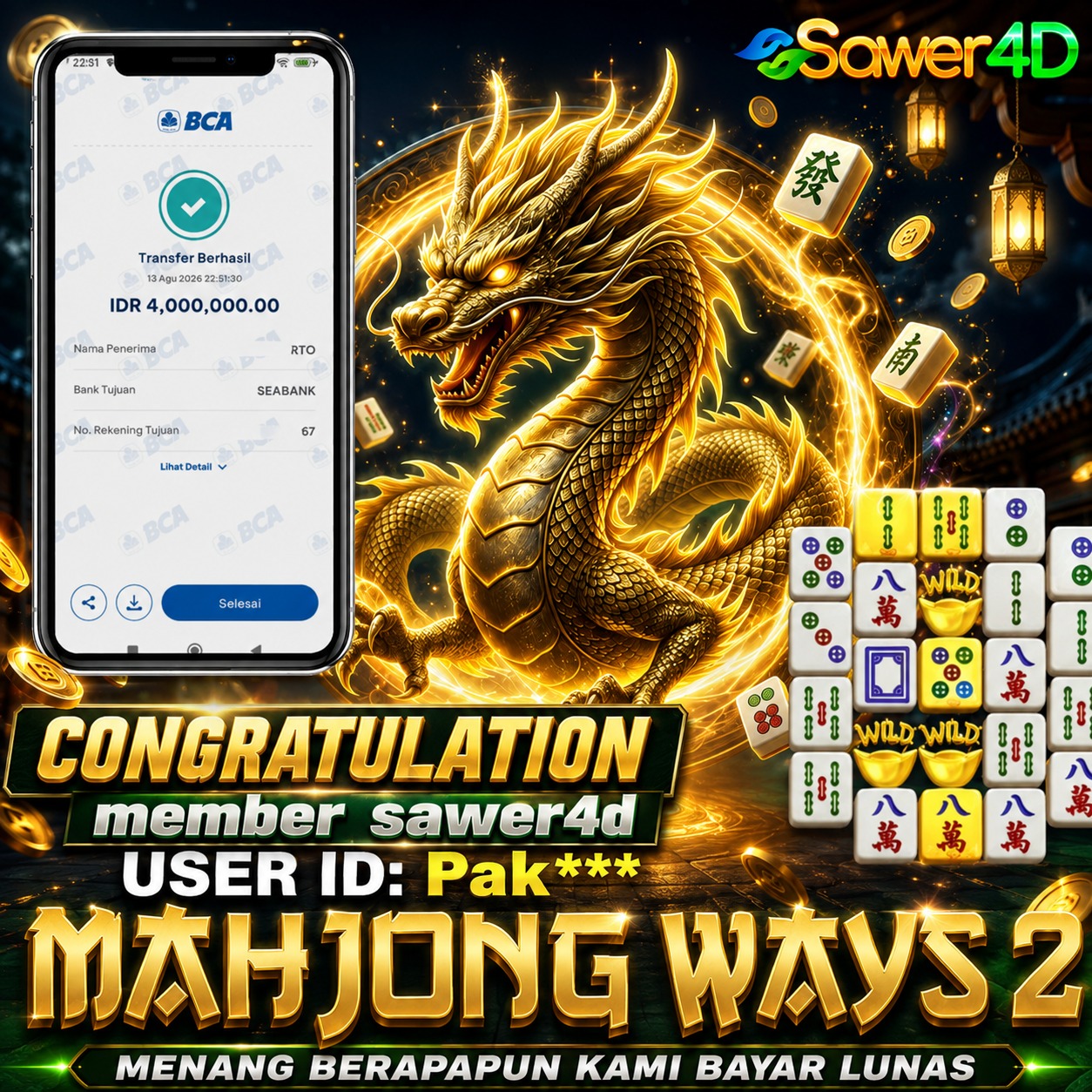 🎉 Luar biasa! Mahjong Ways menghadirkan kemenangan yang patut dirayakan. Selamat dan nikmati momennya!