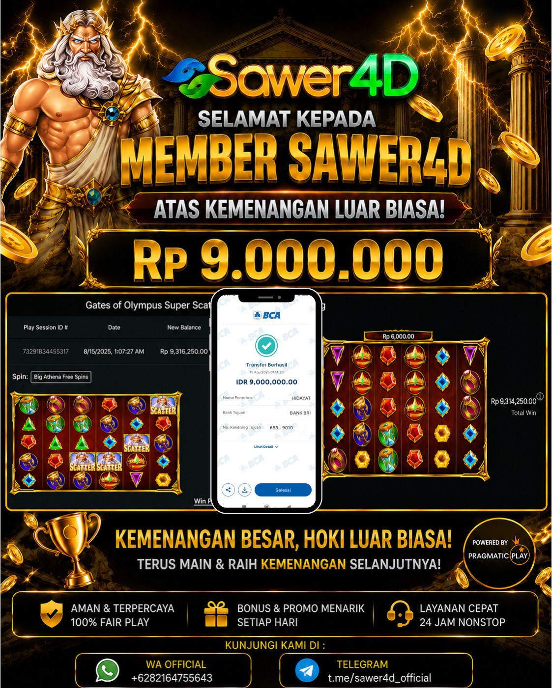 💥 Mantap! Gates of Olympus berhasil ditaklukkan dengan kemenangan yang spektakuler!