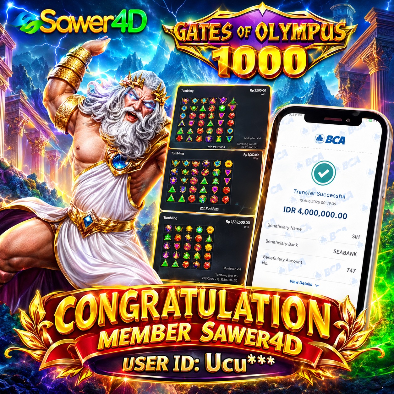 🎯 Kemenangan di Gate of Olympus berhasil diamankan. Selamat dan semoga selalu menikmati setiap permainan dengan bijak.