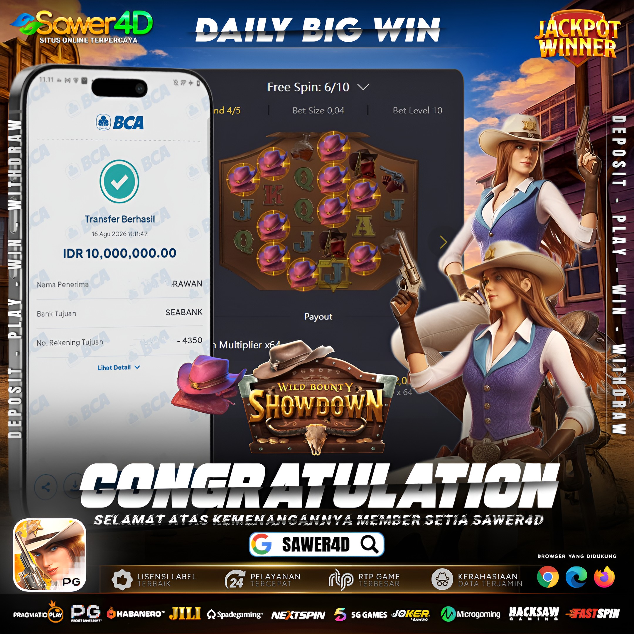 WILD BOUNTY SHOWDON LAGI GACOR BANGET...!!!