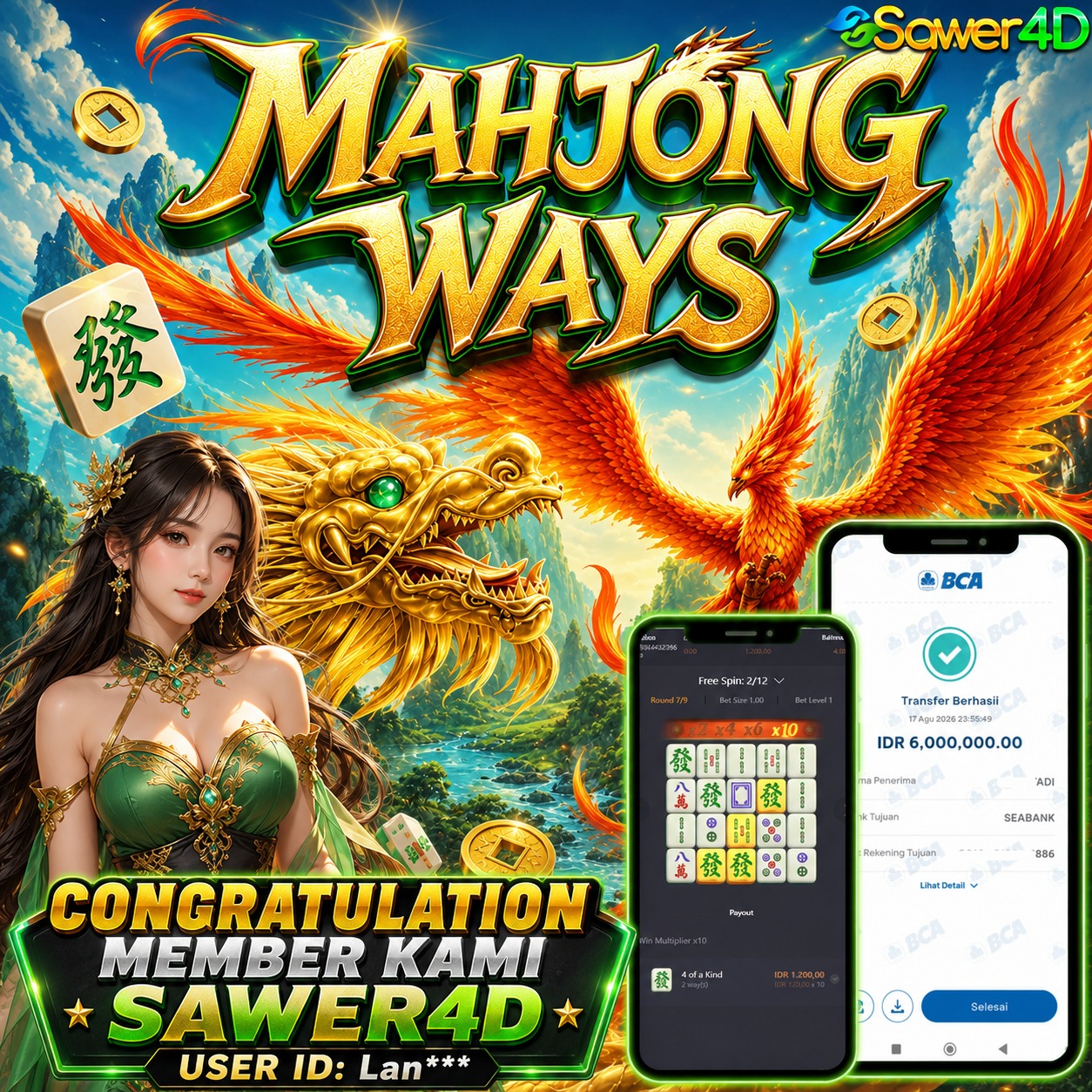 🎉 Kemenangan manis berhasil didapat di Mahjong Ways! Selamat dan semoga makin beruntung! 💰🀄