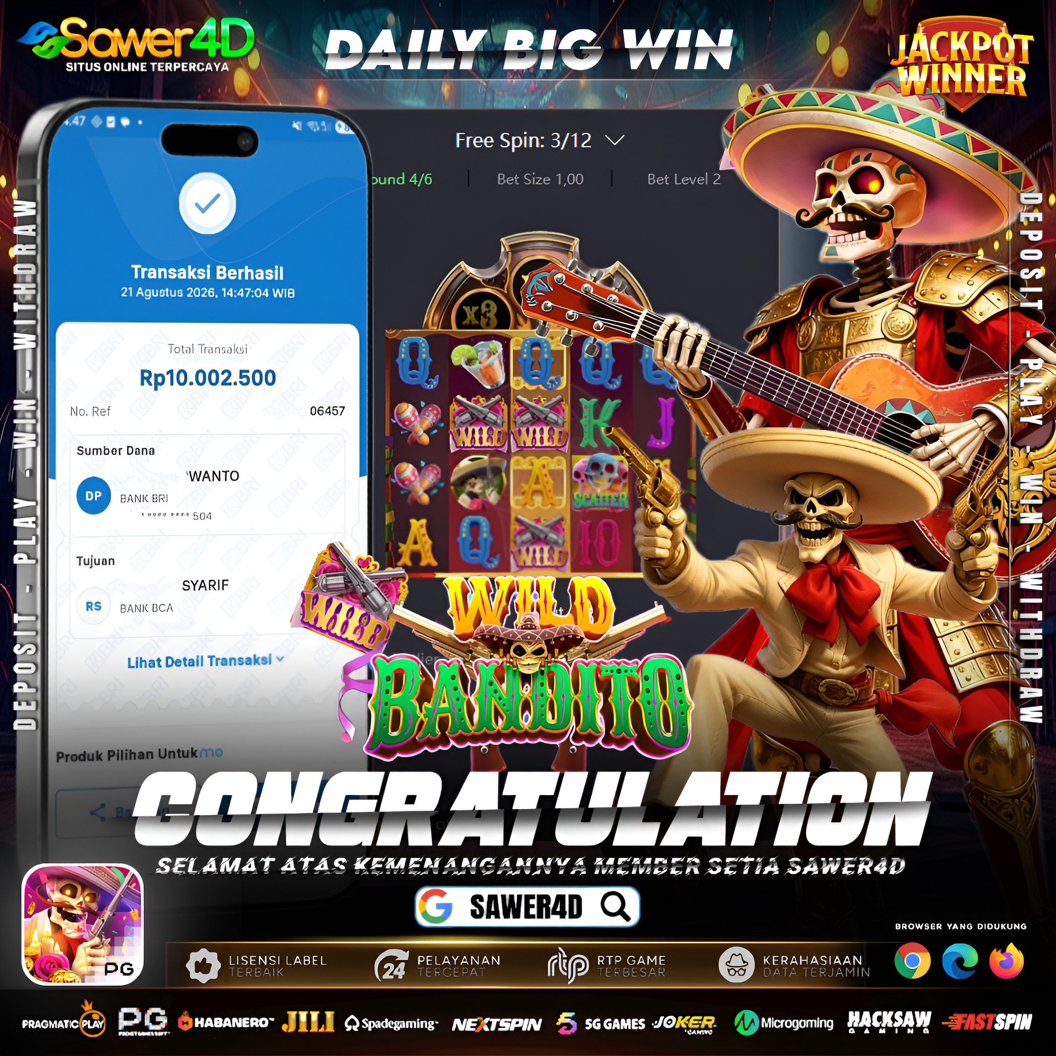 WILD BANDITO TIDAK KALAH SERUNYA DENGAN PAECAHAN SELAYAR FULL!!!