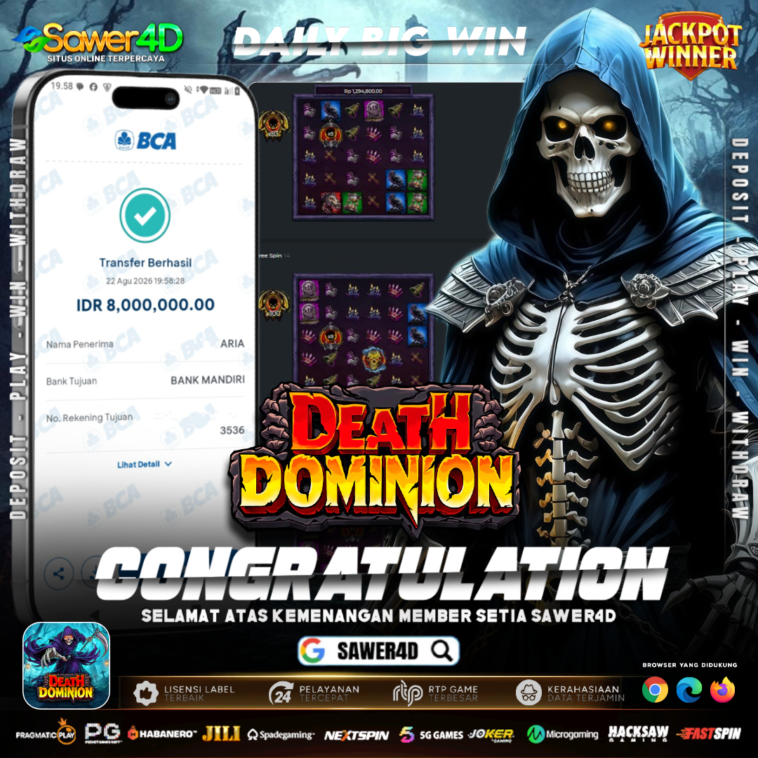 DEATH DOMINION BERAKSI DI PRAGMATIC PLAY...!!!