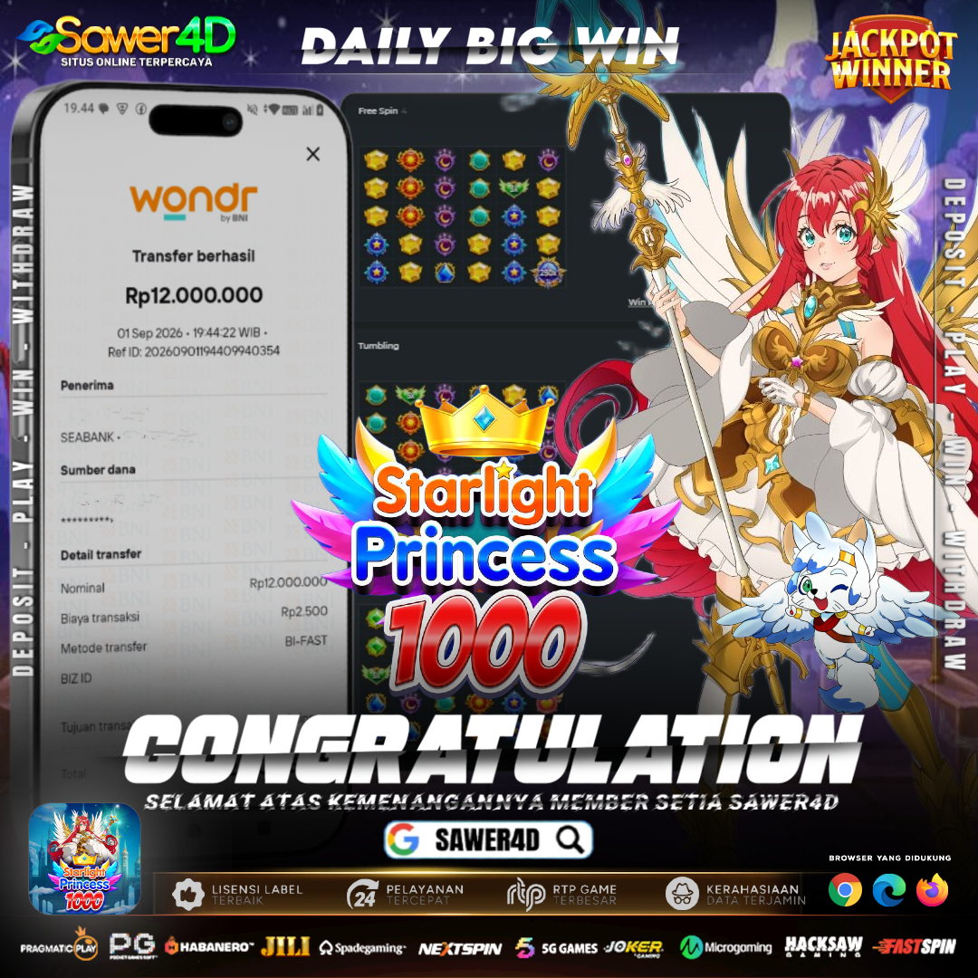 STARLGIHT PRINCESS 1000 KEMBLAI BERAKSI BORRR...!!